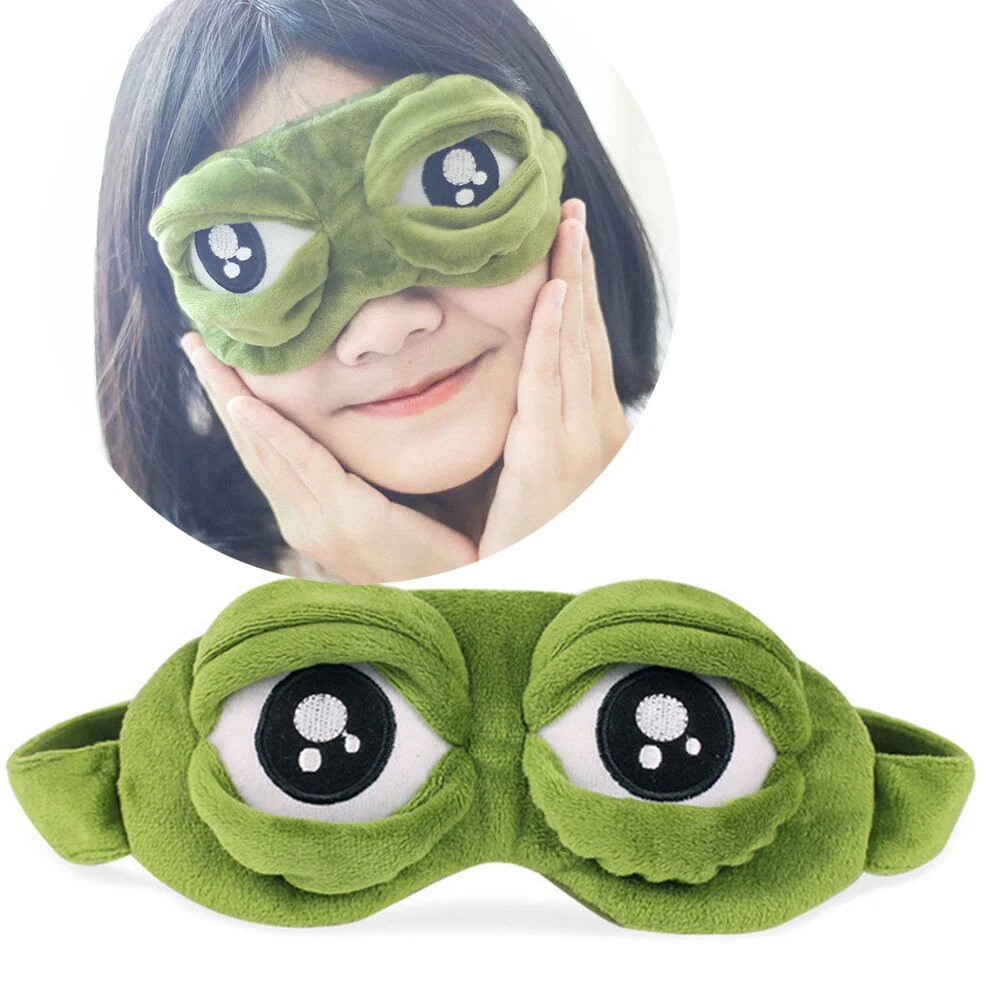 3D Sleepy Frog Sleeping Mask - Image 1