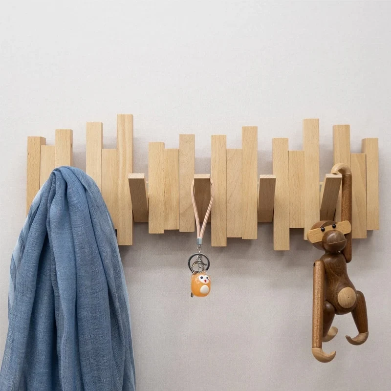 Nordic Automatic Push Coat Hooks for Wall - Image 1