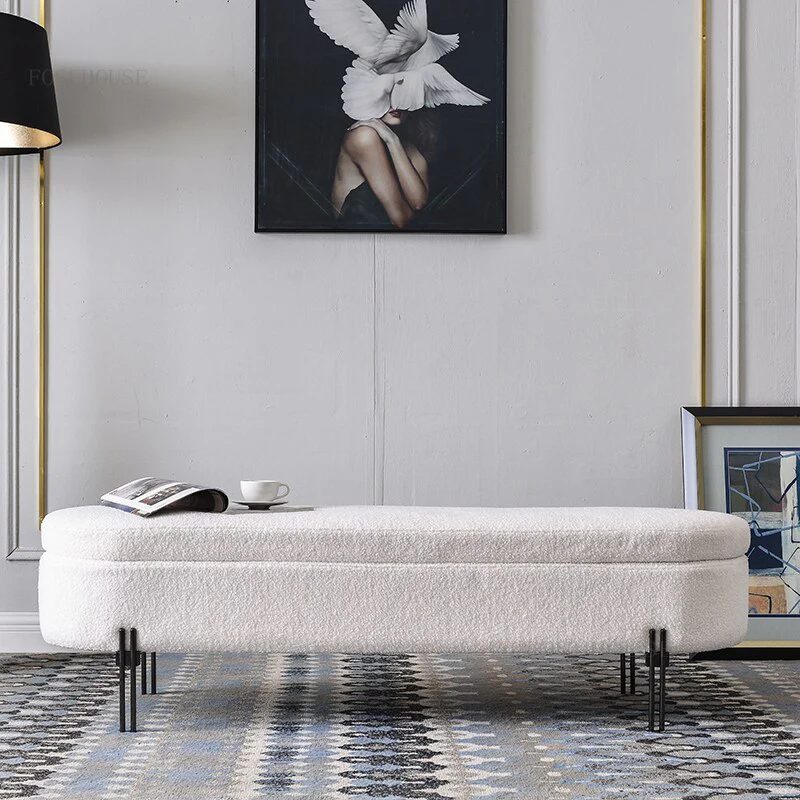 Luxury Storage Organizer Ottoman - Image 2