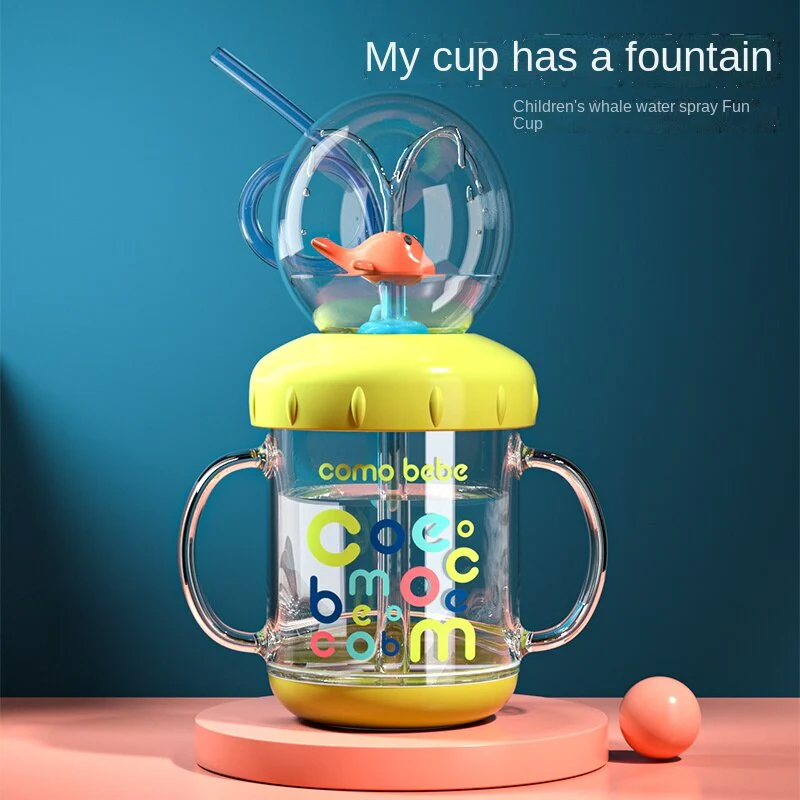 Kids Whale Water Spray Drinking Cup - Image 2