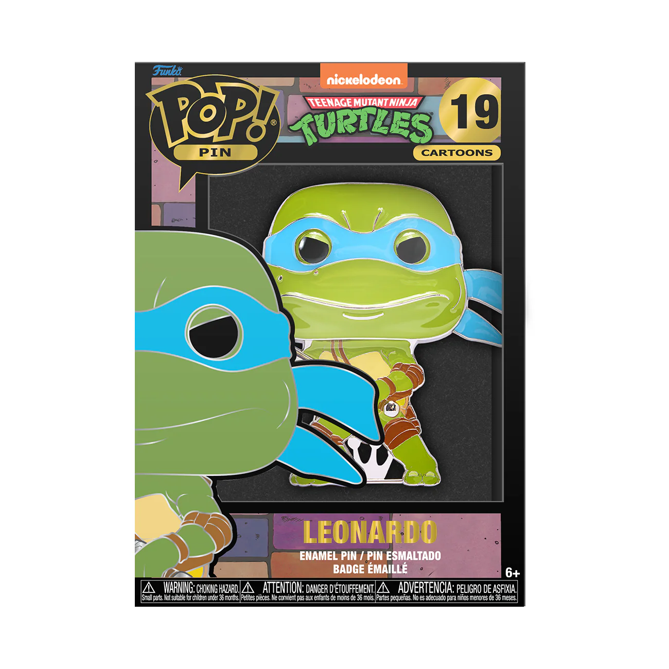 Funko Pop! Pin: Teenage Mutant Ninja Turtles - Leonardo #19 - Image 2
