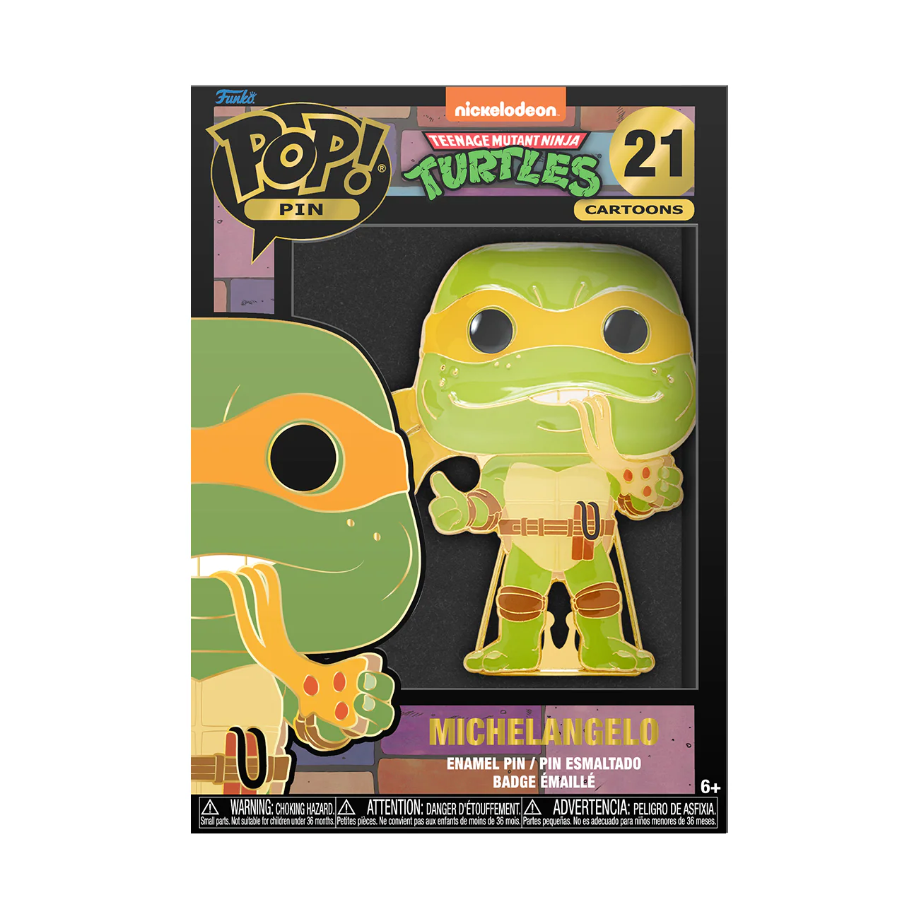 Funko Pop! Pin: Teenage Mutant Ninja Turtles - Michelangelo - Image 2