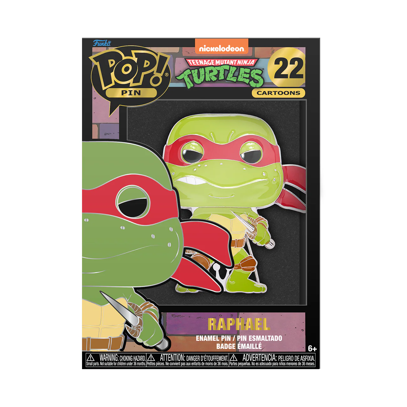 Funko Pop! Pin: Teenage Mutant Ninja Turtles - Raphael - Image 2