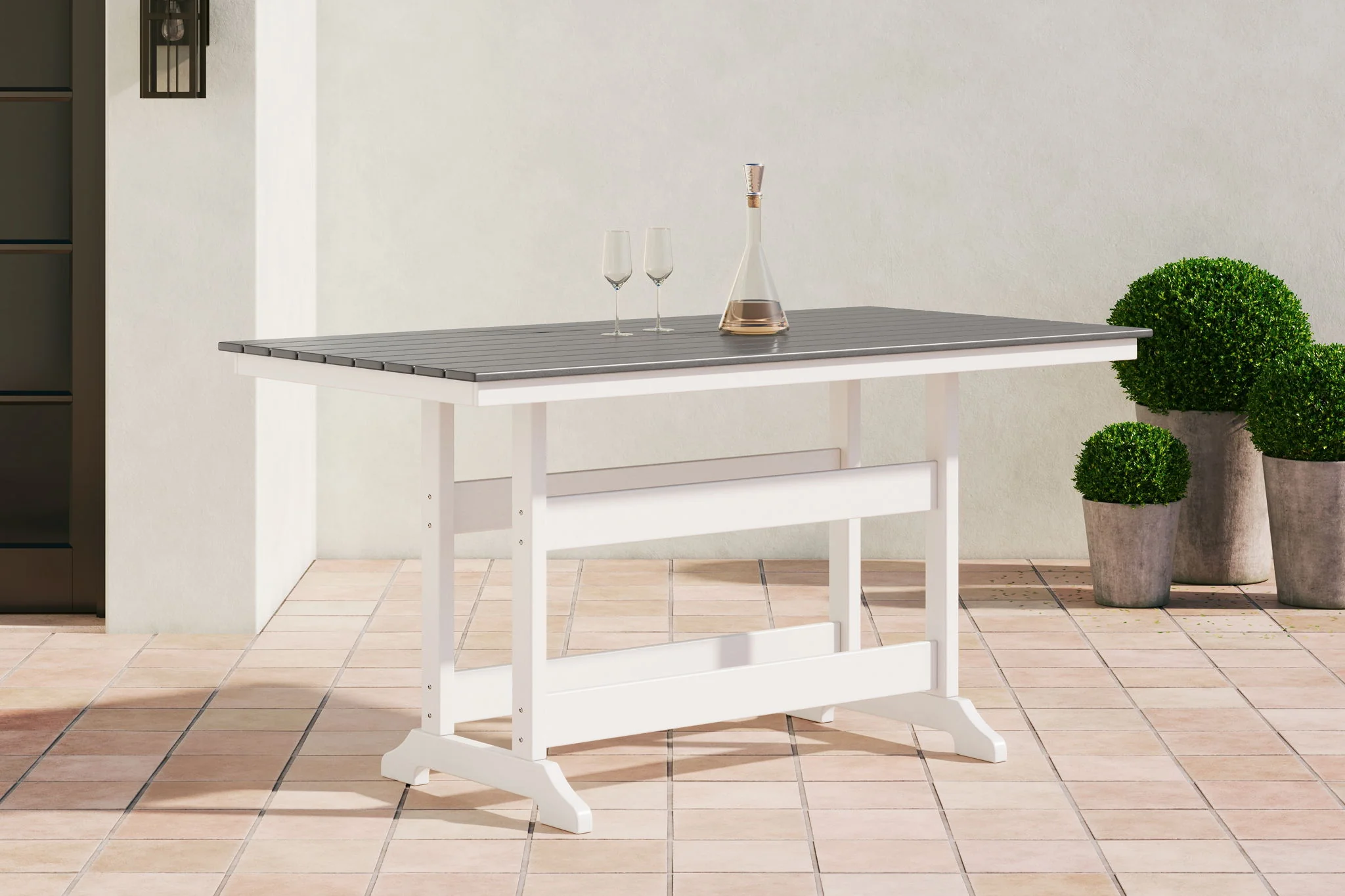 Transville - Counter Table W/Umb Opt - Image 2
