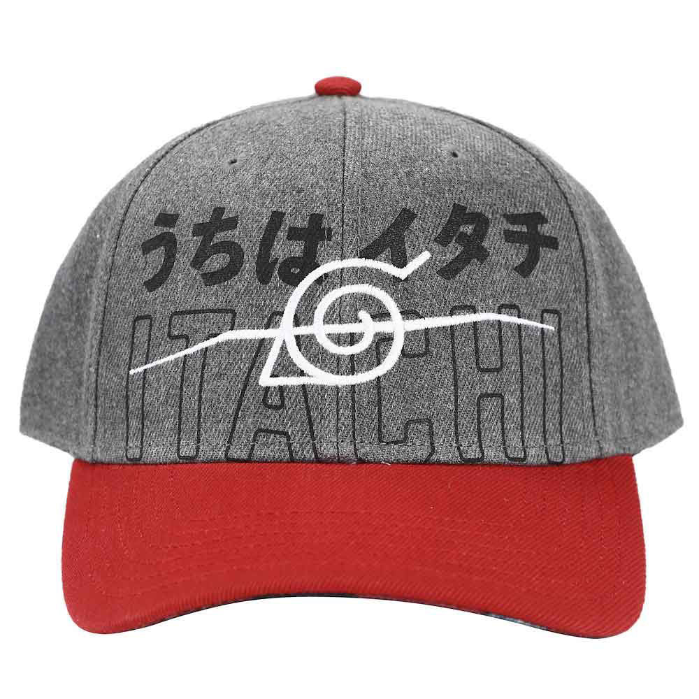 Naruto Itachi Anti Leaf Village Pre-Curved Bill Snapback Hat - Image 2