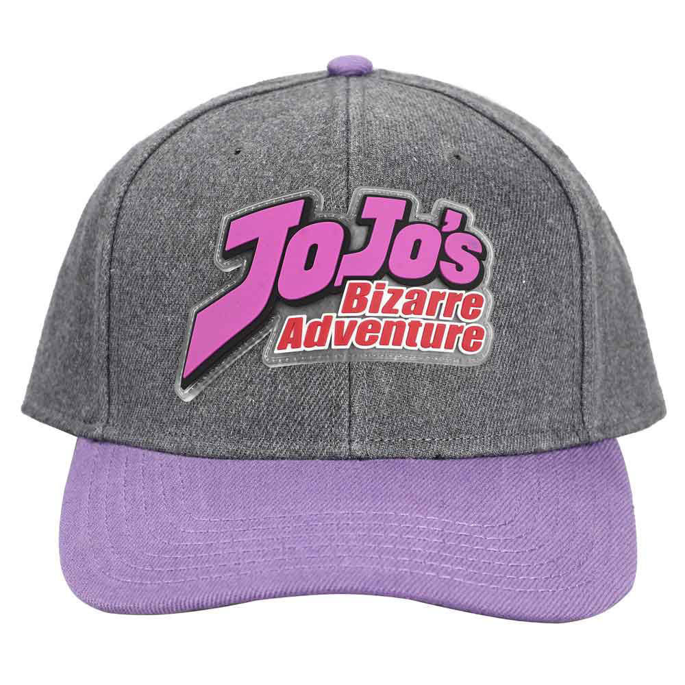 JoJo's Bizarre Adventure Logo Pre-Curved Bill Snapback Hat - Image 2