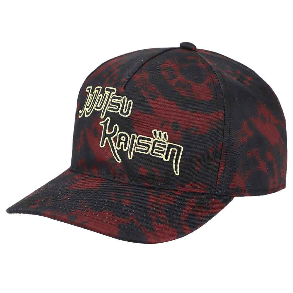 Jujutsu Kaisen Itadori Sublimated Tie Dye Pre-Curved Snapback - Image 1