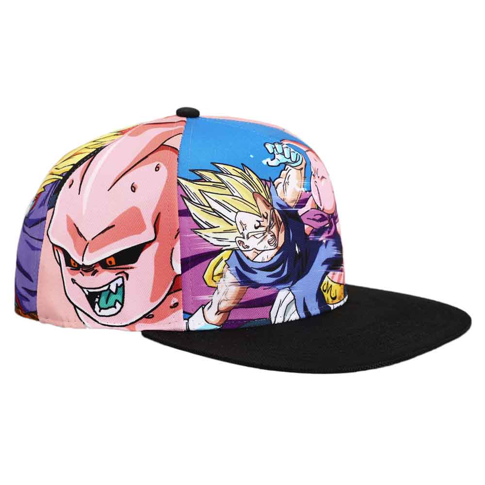 Dragon Ball Z Sublimated Print Flat Bill Snapback Hat - Image 3