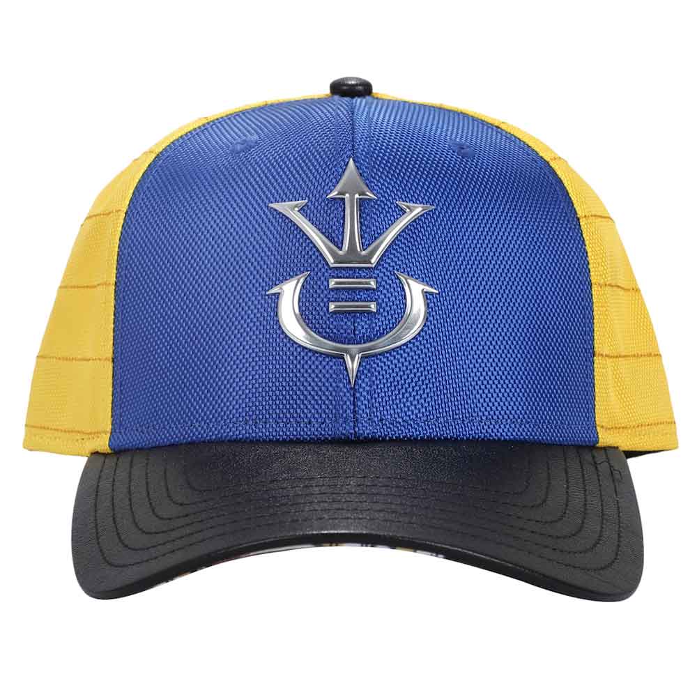 Dragon Ball Z Vegeta Saiyan Metal Icon Pre-Curved Bill Snapback Hat - Image 2