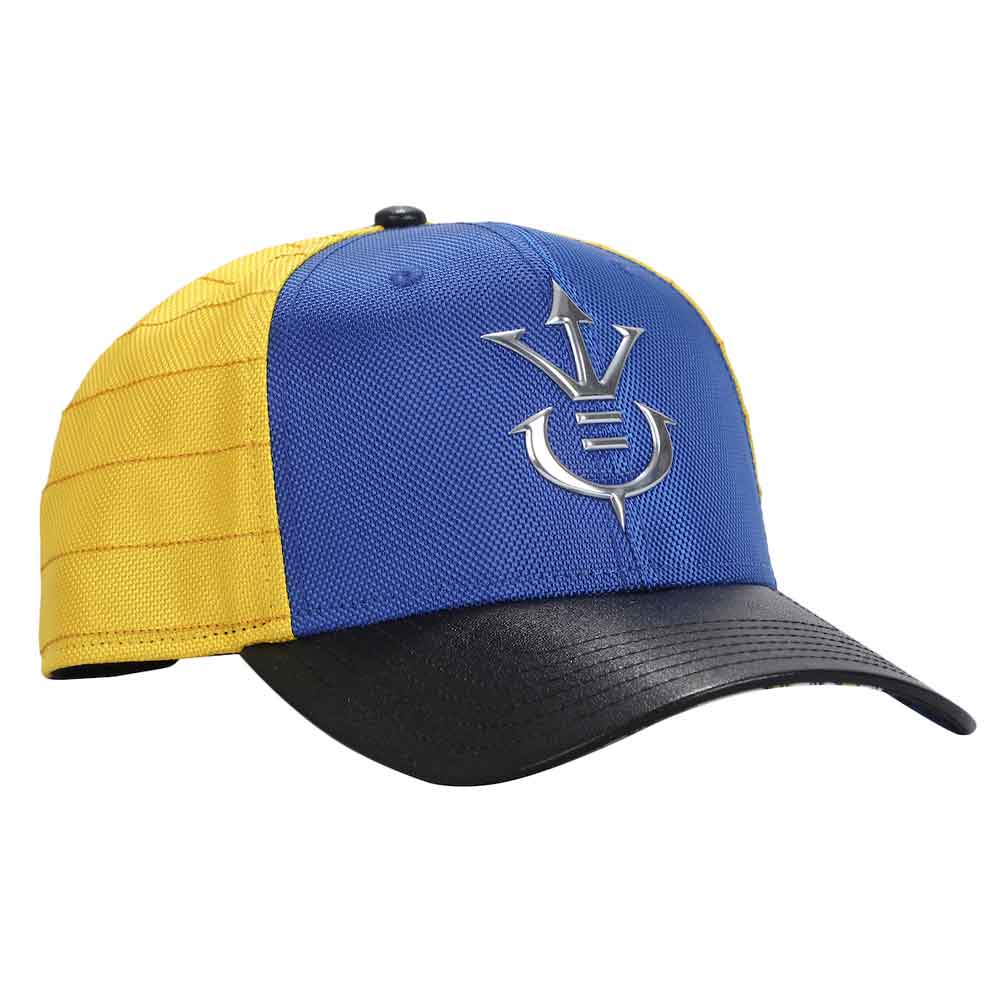 Dragon Ball Z Vegeta Saiyan Metal Icon Pre-Curved Bill Snapback Hat - Image 3