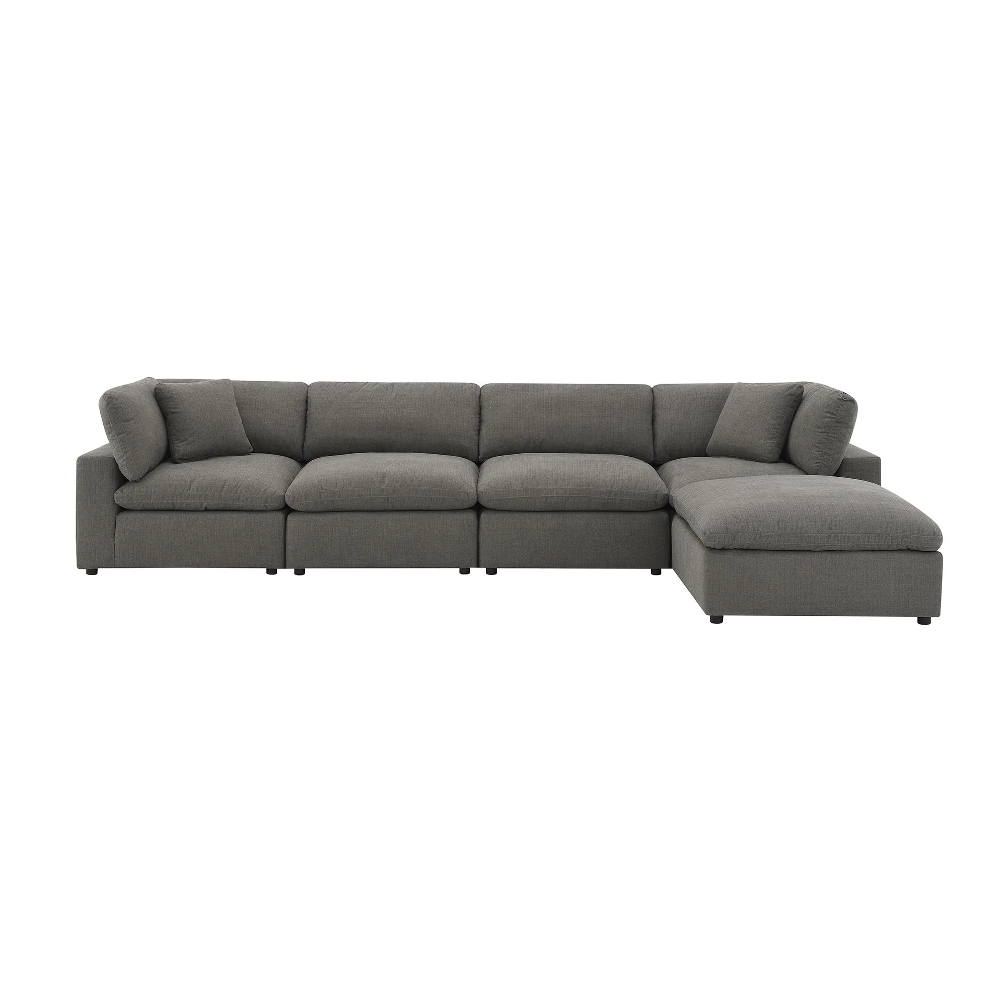 Cloud 9 - Sectional Armless Chair - Dark Gray - Image 2