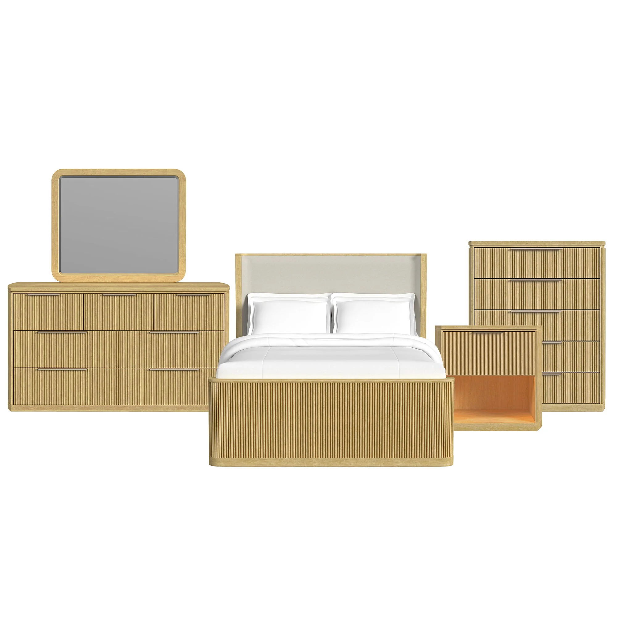 Sylvie - Bedroom Set With Upholstered Bed - Image 2
