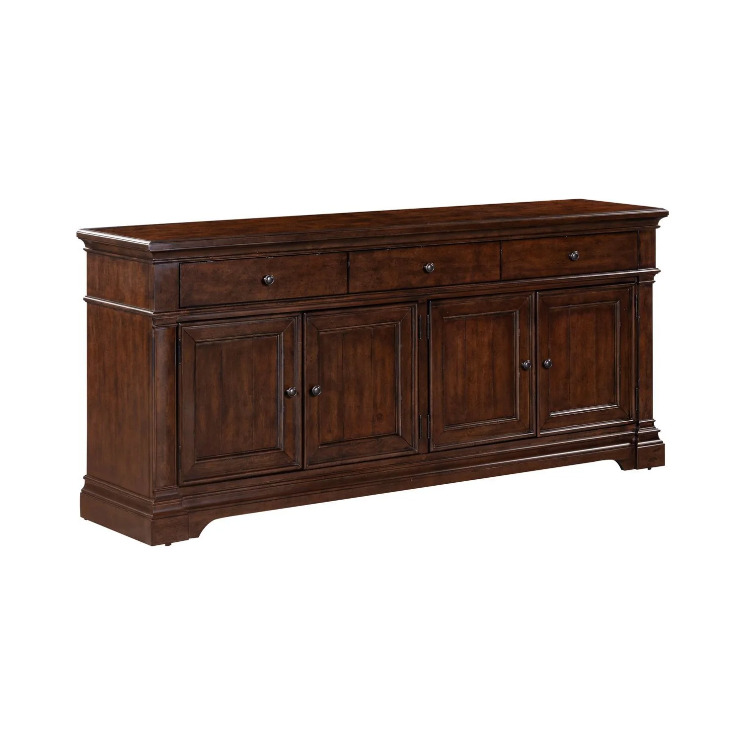 Arden Road - 74" TV Console - Cherry - Image 2