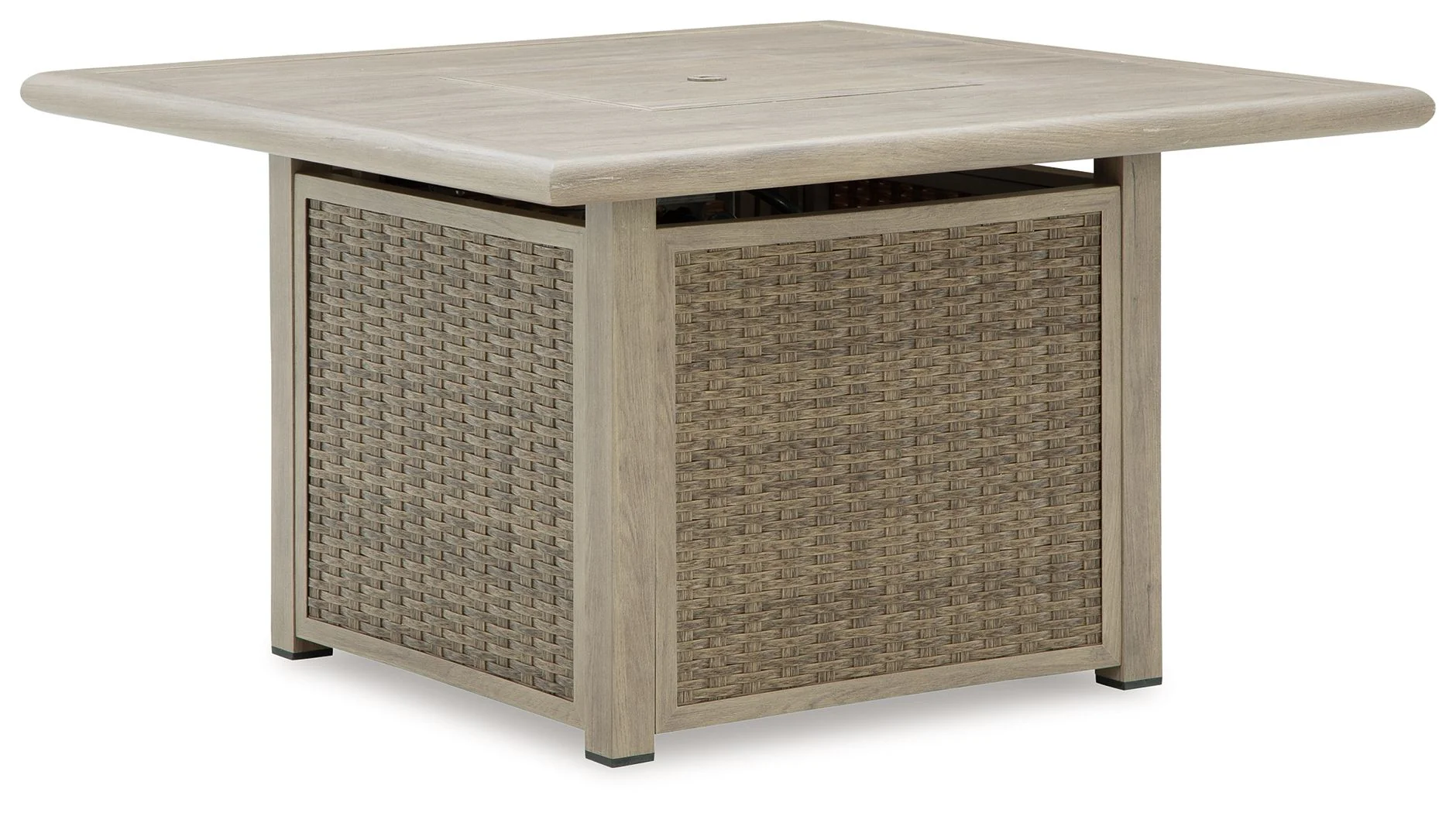 Cliff Trails – Square Fire Pit Table – Beige