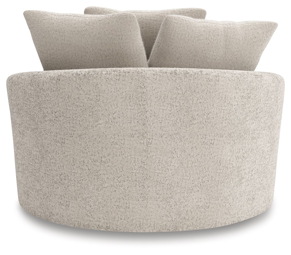 Cuddle Plush - Oversized Swivel Accent Chair - Arctic - Image 2