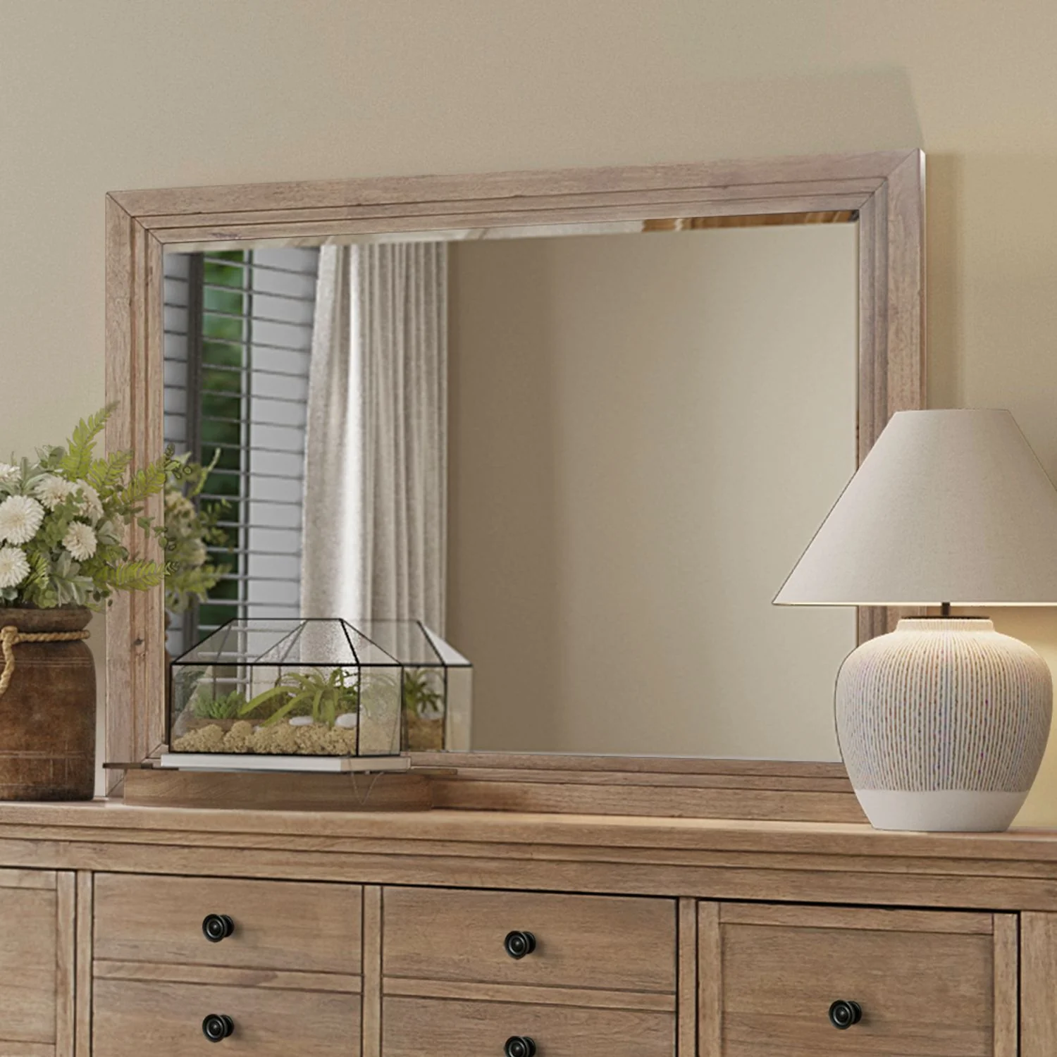 Haven Hills - Landscape Mirror - Camel Beige - Image 1