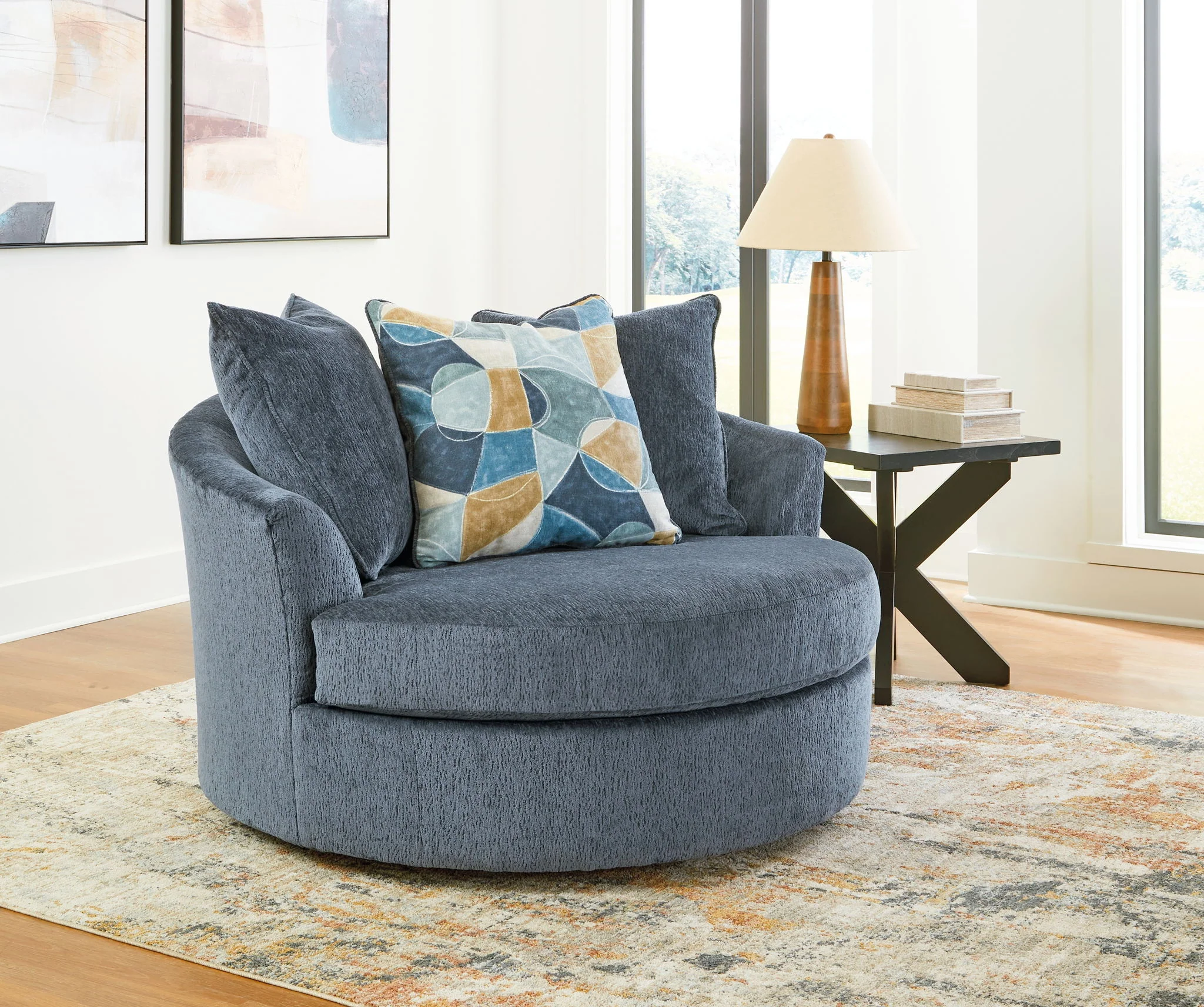 Maxon Place - Oversized Swivel Accent Chair - Image 3