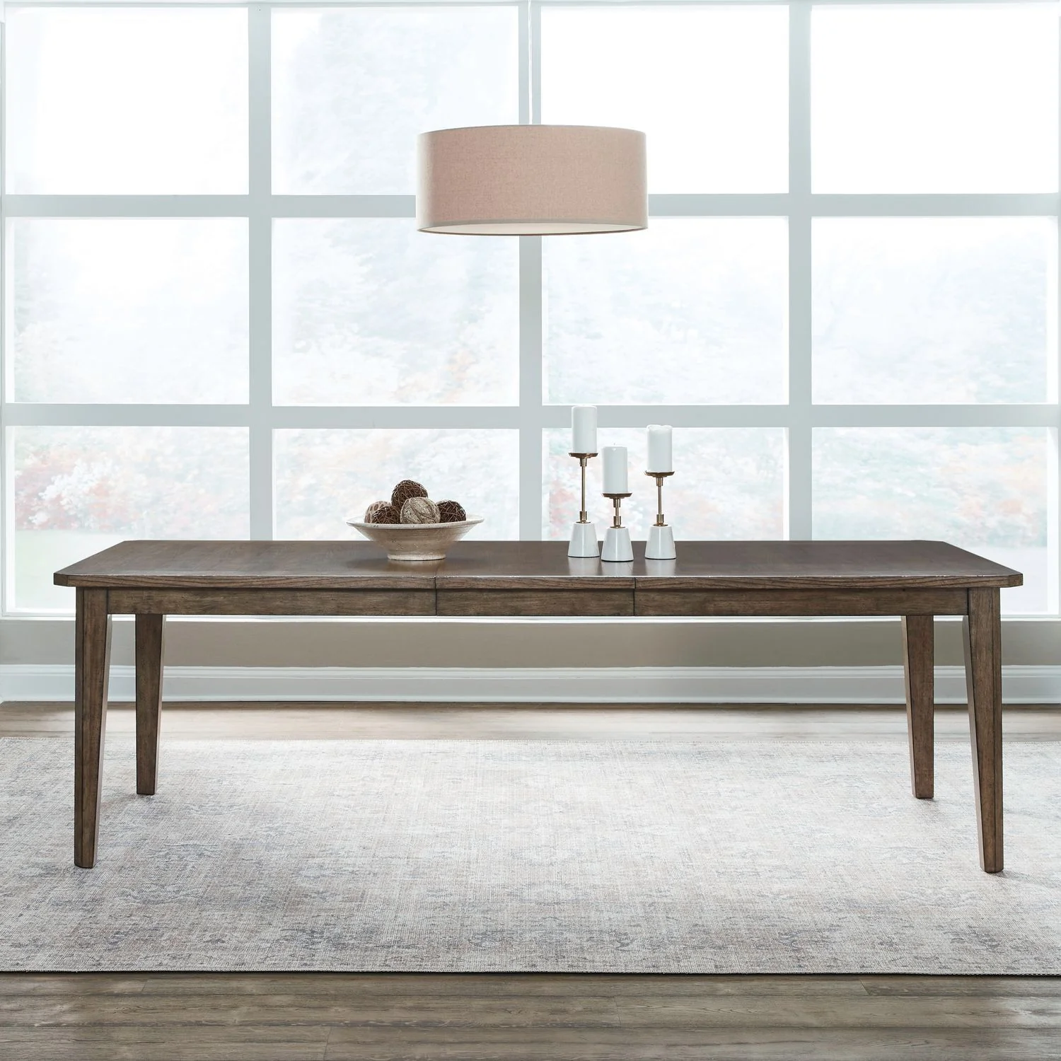 Carolina Park - Rectangular Leg Table - Amber Brown - Image 1