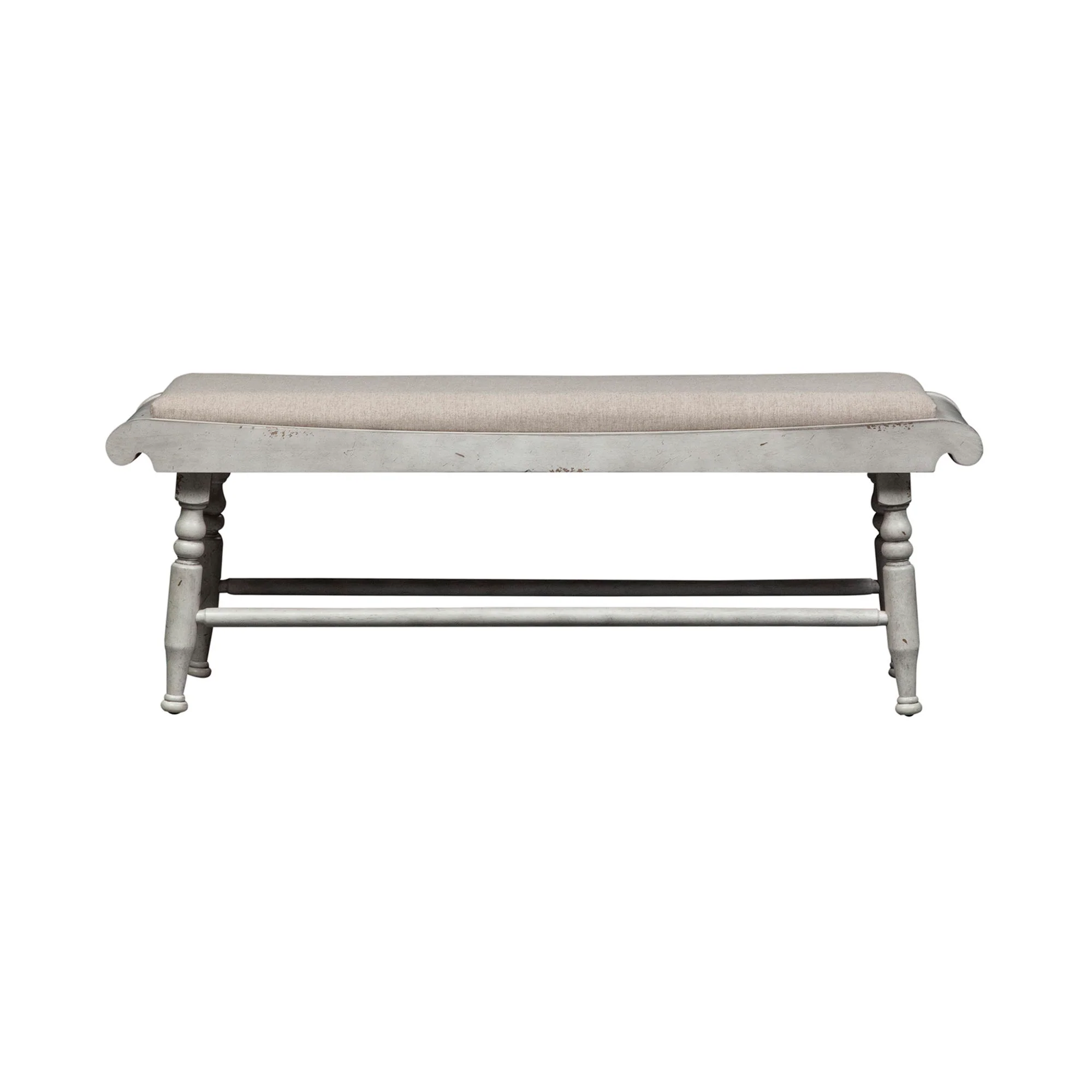 Whitney - Bench - Antique Linen / Weathered Gray - Image 2