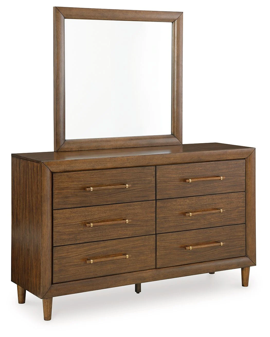 Lyncott - Dresser And Mirror - Brown - Image 1