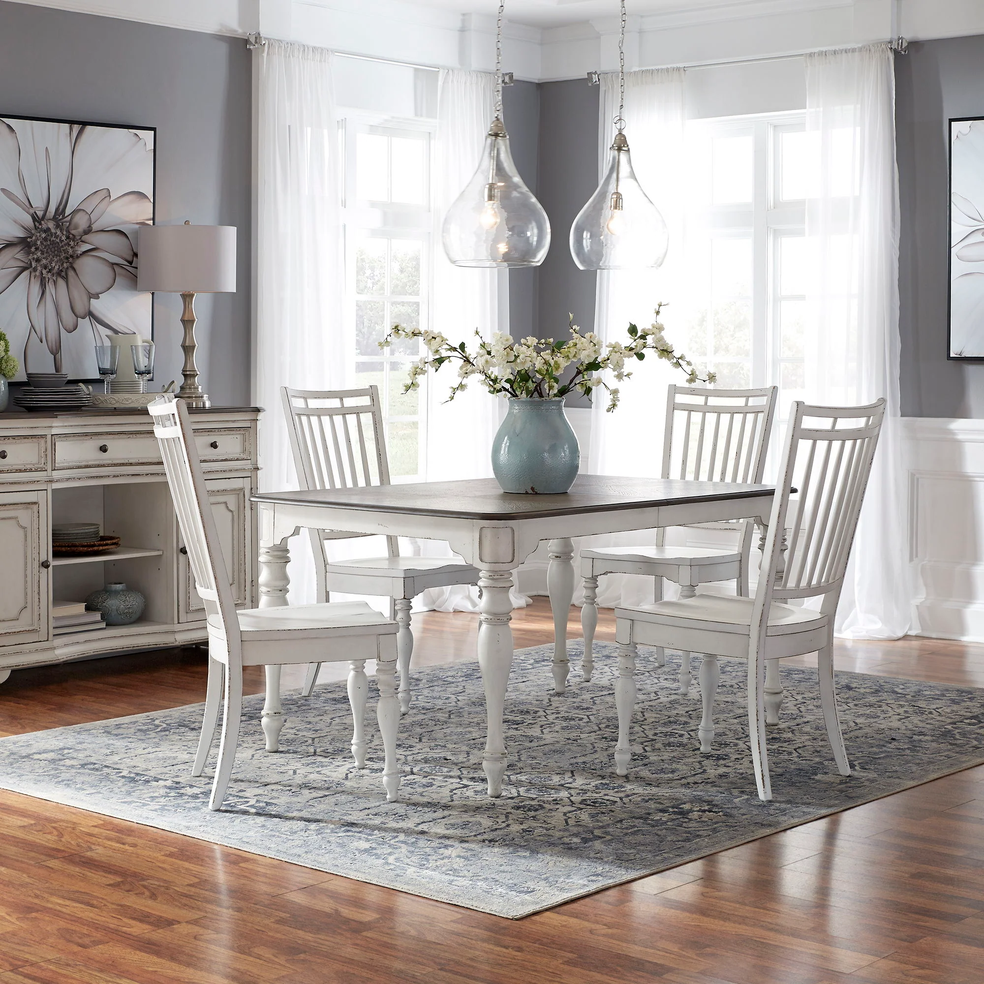 Magnolia Manor - Leg Table Set - Image 2