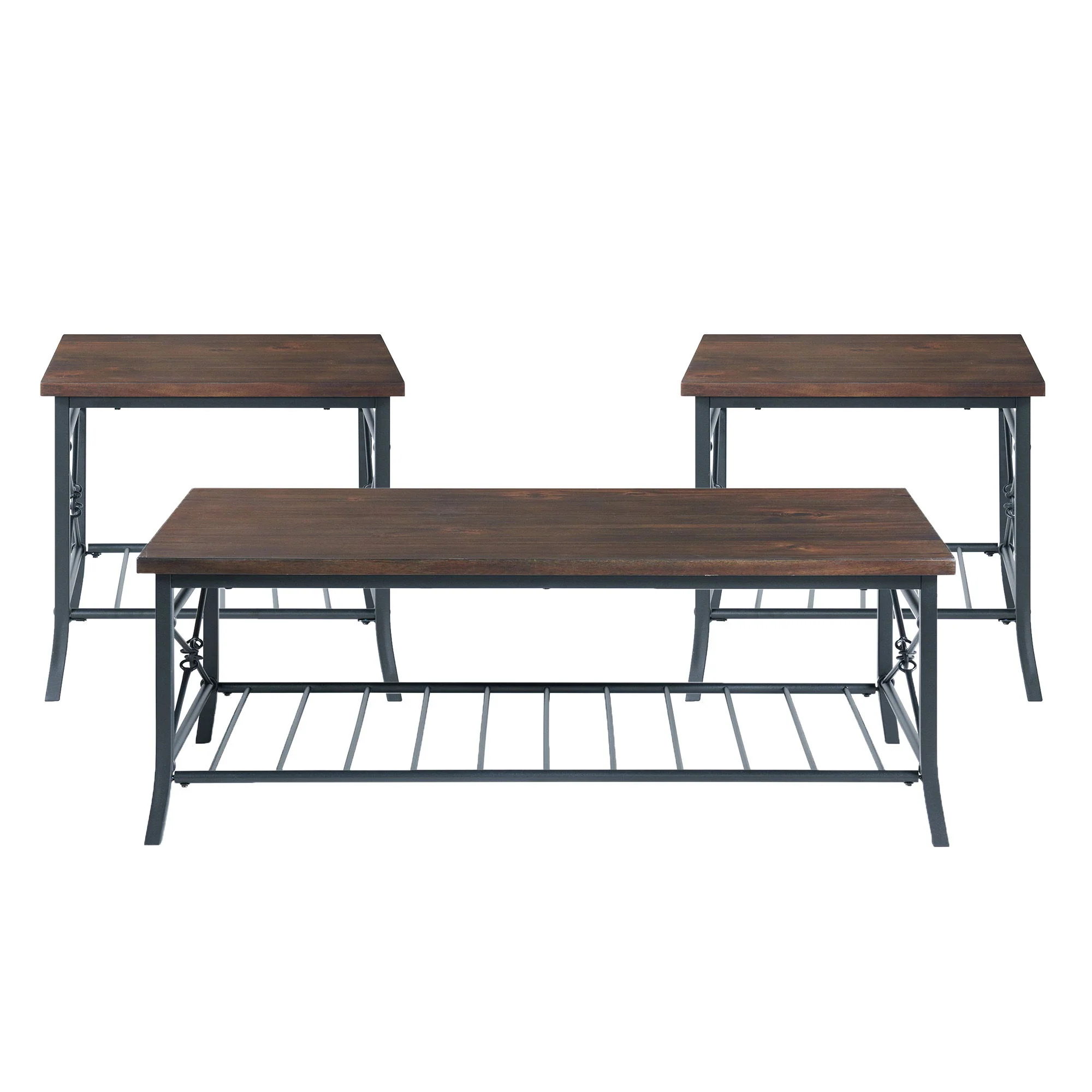 Mica – Three Pack Occasional Set – Brown
