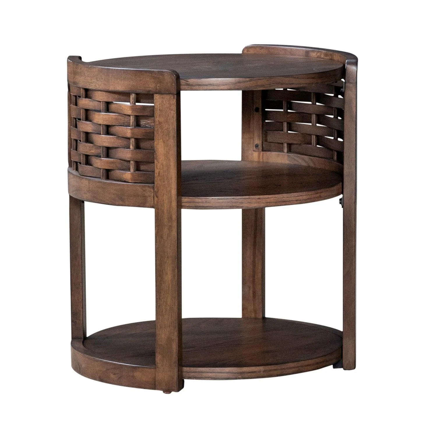 Warren Park - Round End Table - Coffee Brown - Image 2