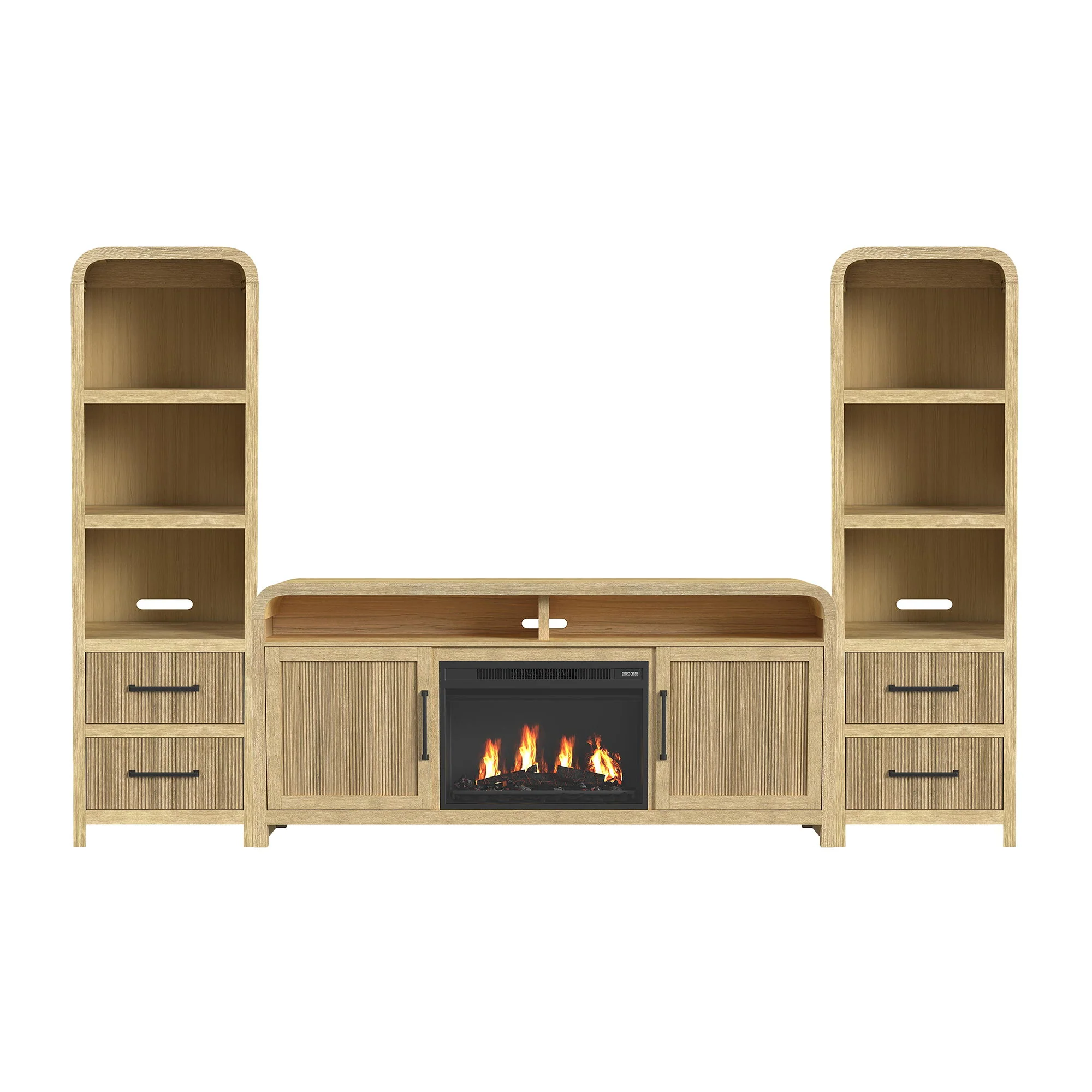 Ridgemont – 4 Piece Entertainment Unit With 70″ TV Console
