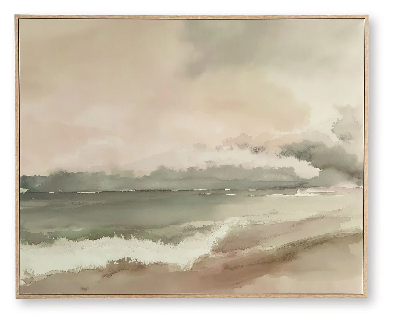 Vallus - Wall Art - Blush / Green / Gray - Image 1