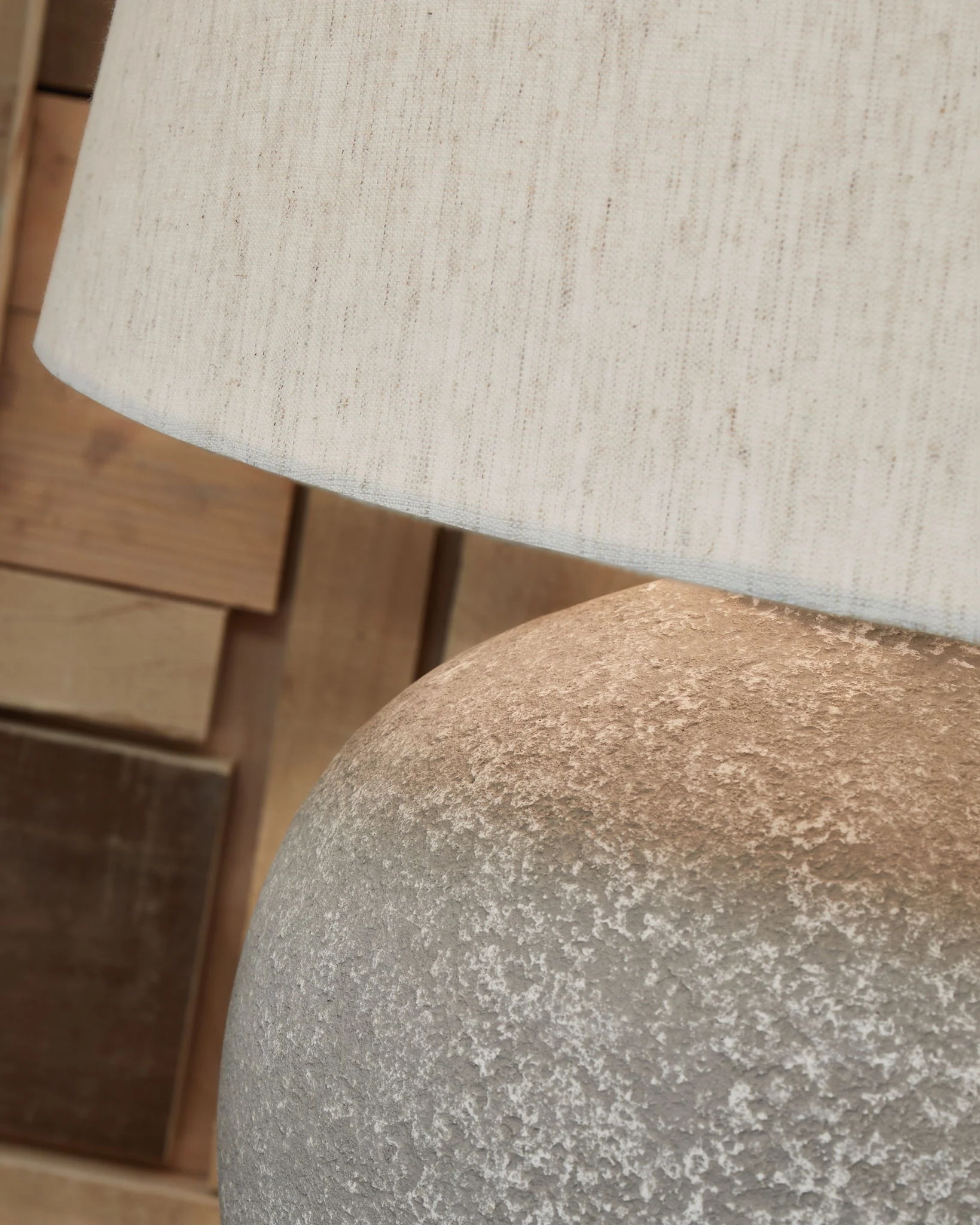 Dreward - Paper Table Lamp - Distressed Gray - Image 2