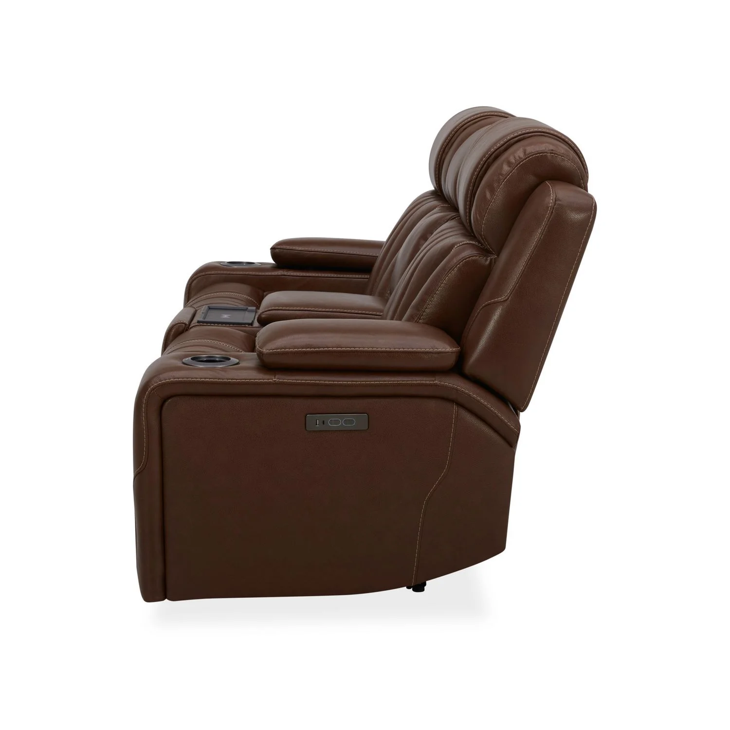 Caswell - Loveseat With Console P2 & ZG - Nature Chestnut - Image 2