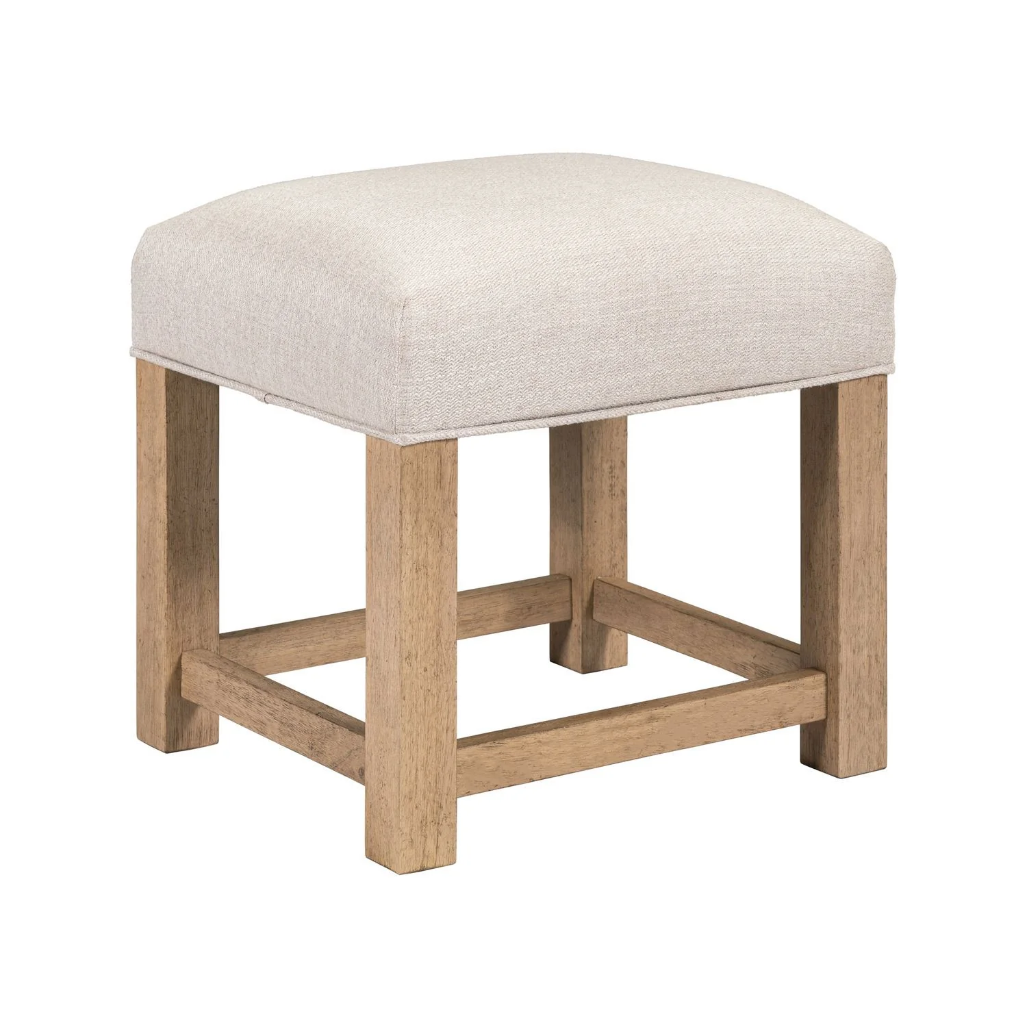 Corso - Upholstered Console Stool - Natural & Concrete - Image 2