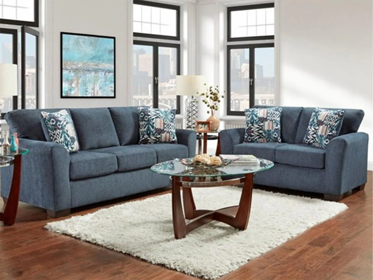 Affordable Allure – Loveseat – Navy