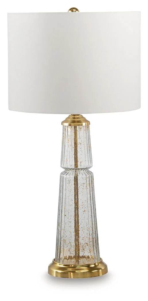 Bakersboro - Glass Table Lamp - Clear / Gold Finish - Image 1