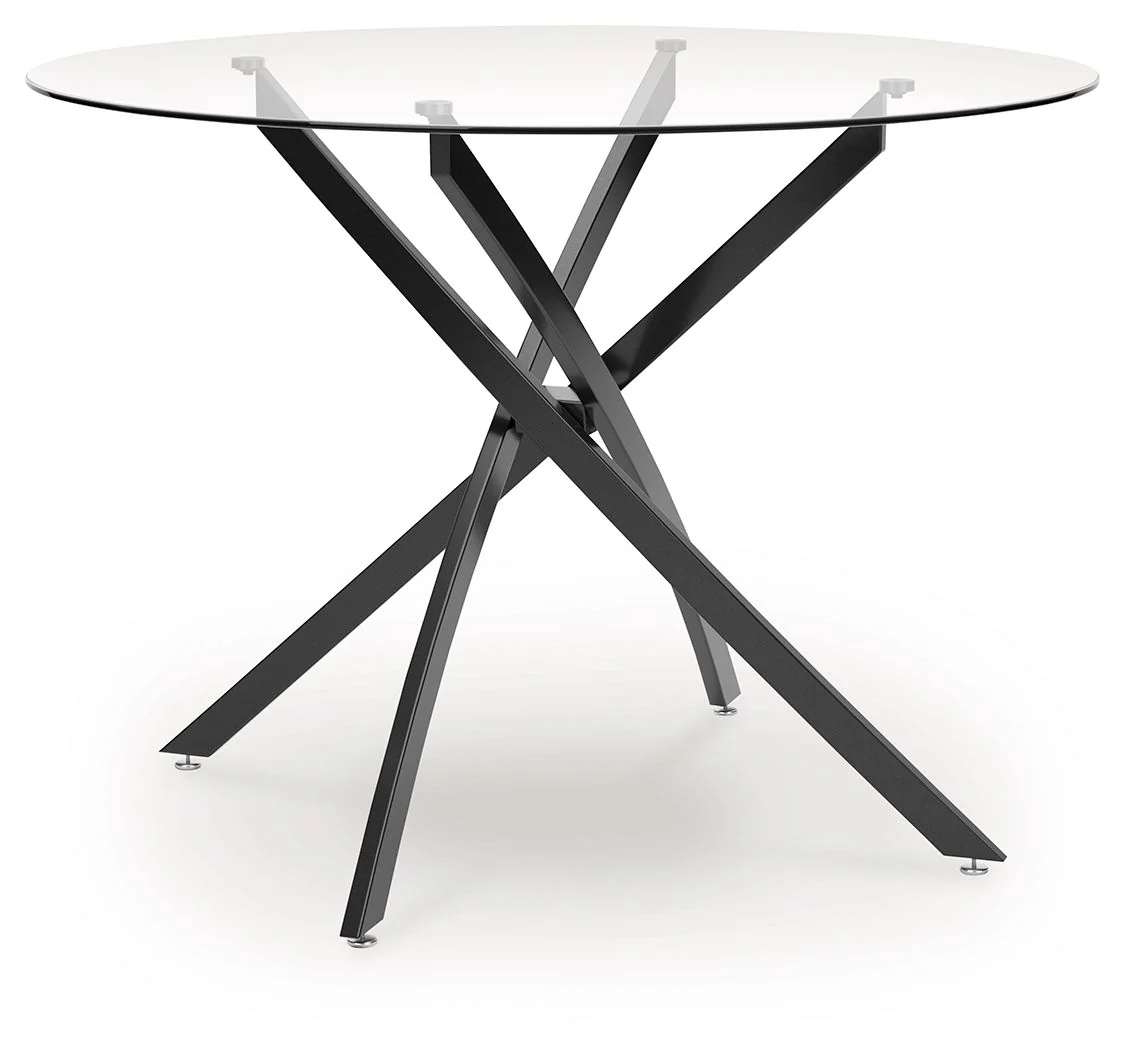 Pharwynn - Round Dining Room Table - Black - Image 1