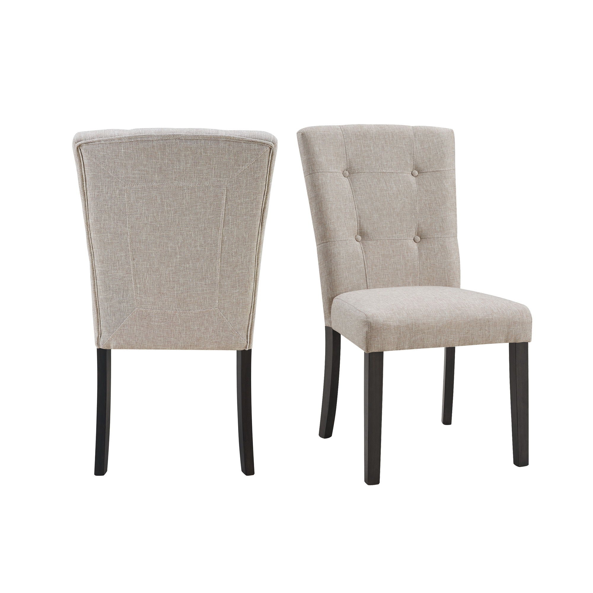 Lexi - Tufted Upholstered Chair (Set of 2) - Espresso - Image 1