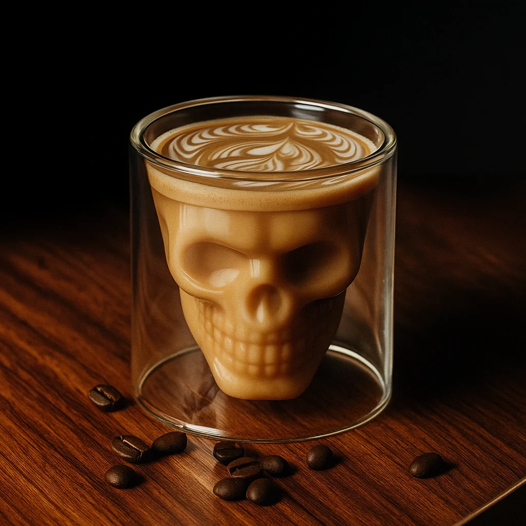 3D Skull Head Double Drinking Glass - Image 2