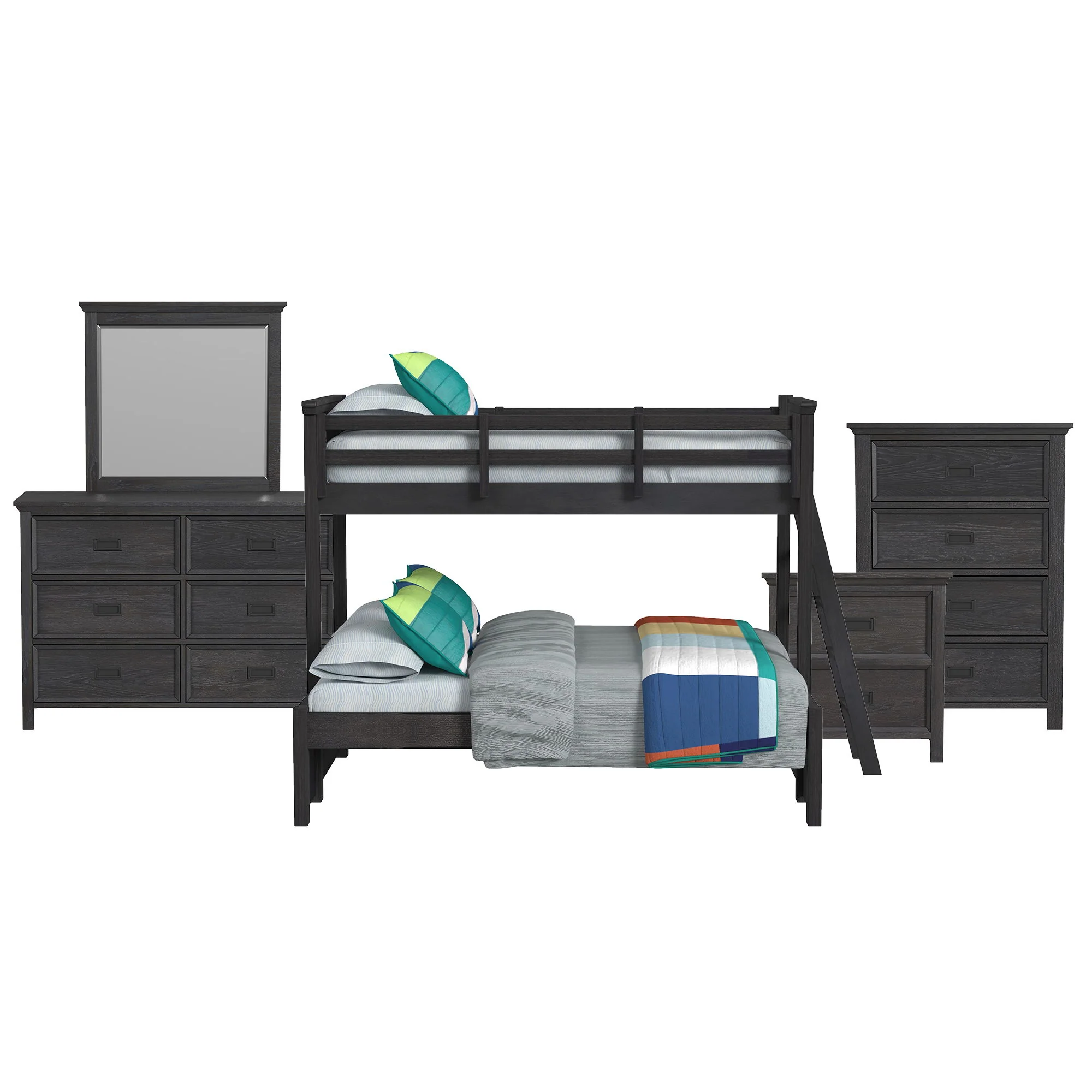 Hampton Kids - Bunk With Ladder Bedroom Set - Image 2