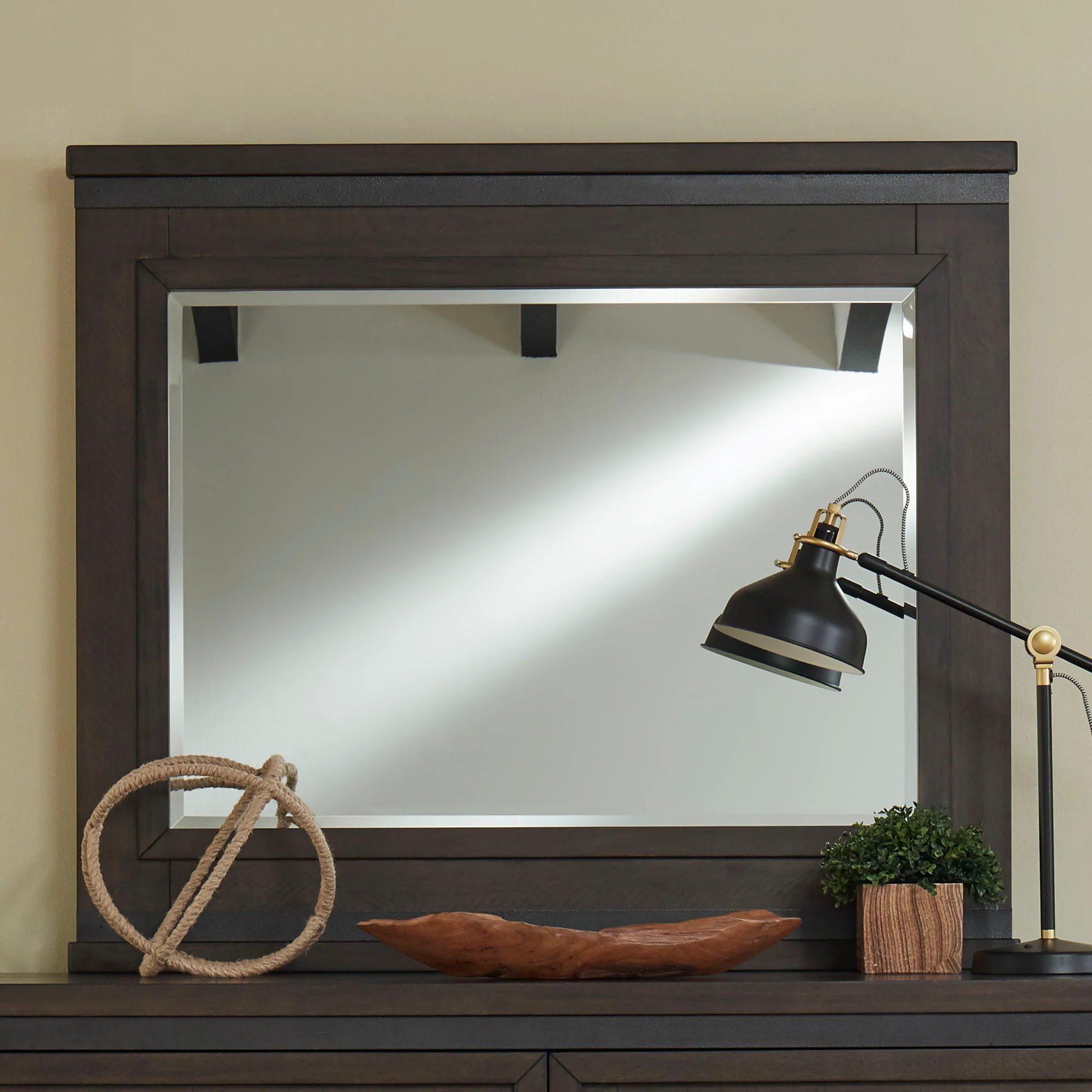 Thornwood Hills - Mirror Metal Strip Accents - Rock Beaten Brown - Image 1