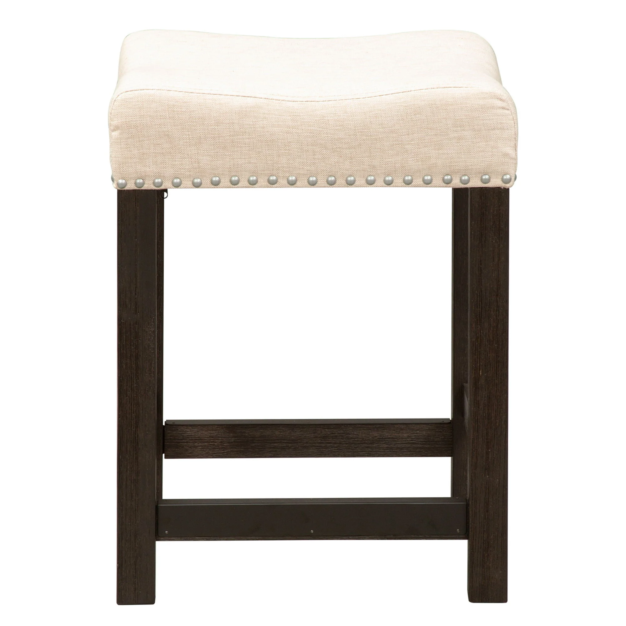 Heatherbrook – Upholstered Console Stool – Charcoal & Ash