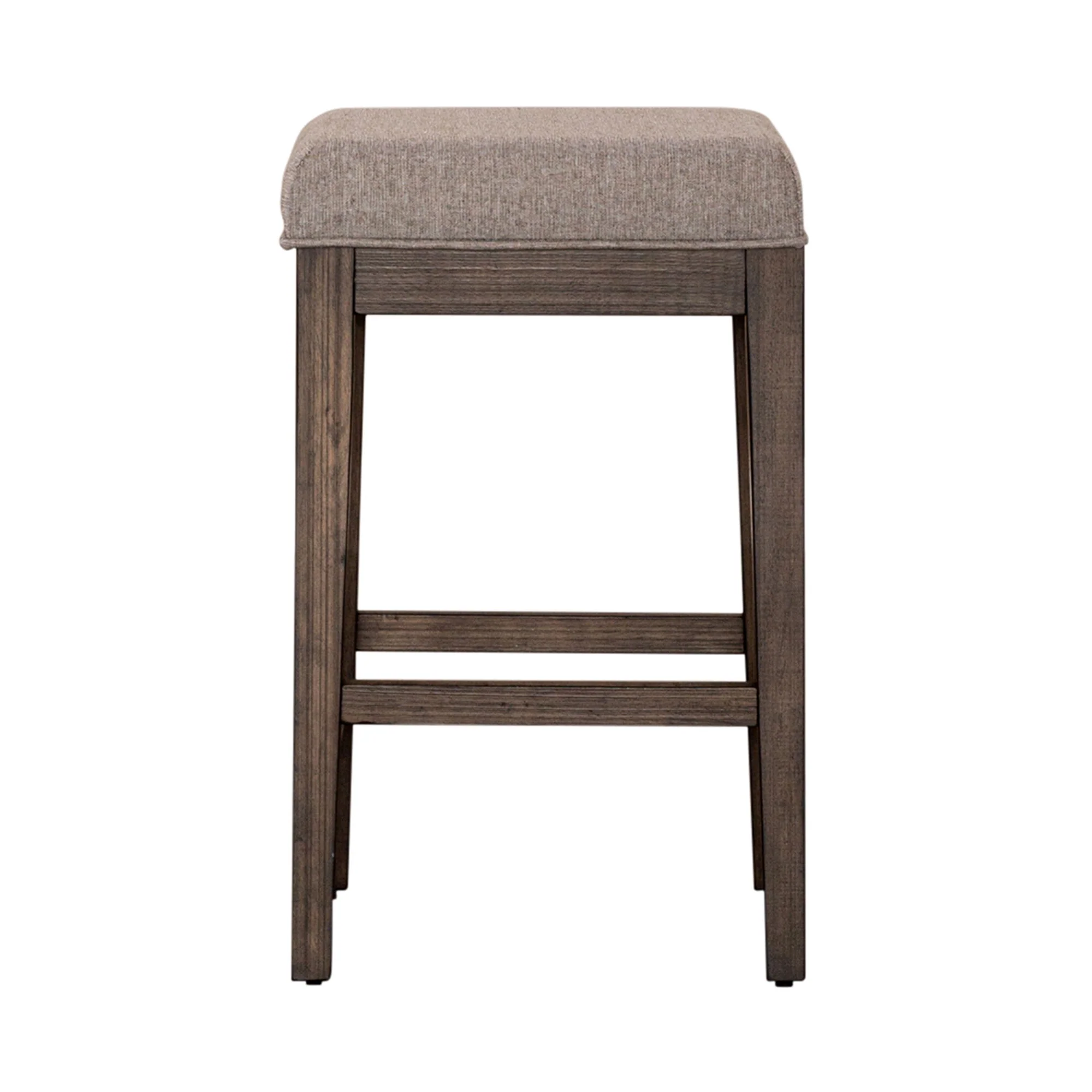 Arrowcreek - Upholstered Console Stool - Weathered Stone - Image 2