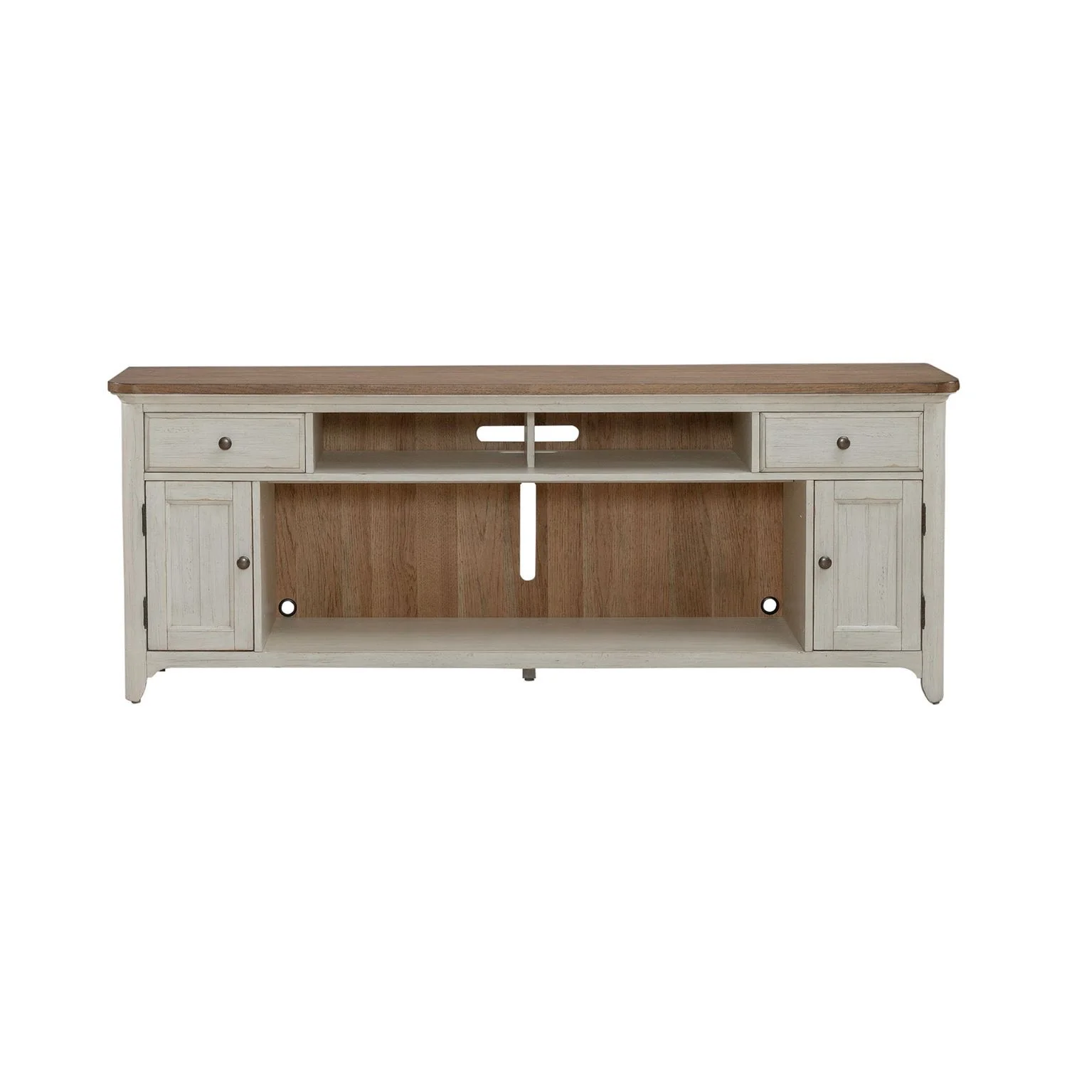 Fireplace TV Consoles - 80" Fireplace TV Console - Brown - Image 2