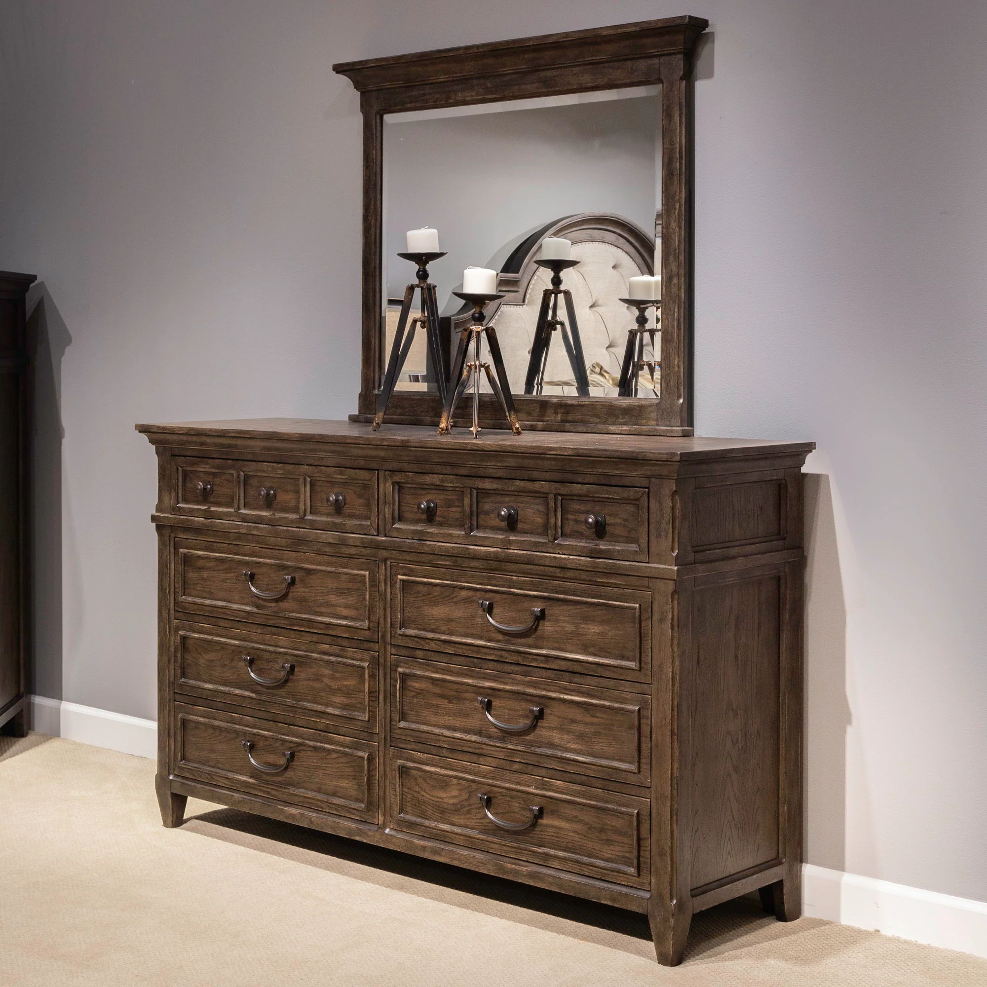Paradise Valley - Landscape Mirror - Saddle Brown - Image 1