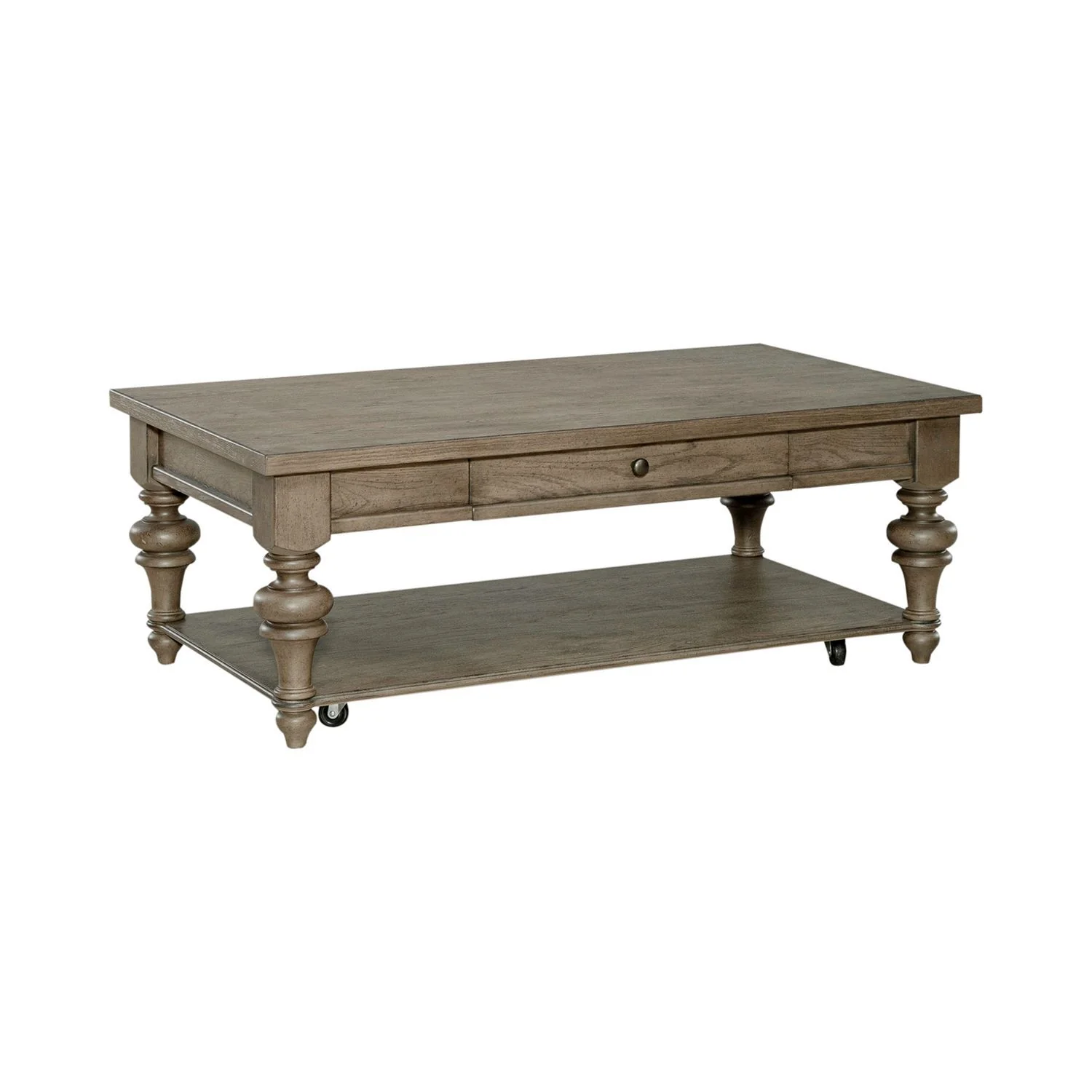 Americana Farmhouse - Rectangular Cocktail Table - Dusty Taupe - Image 2