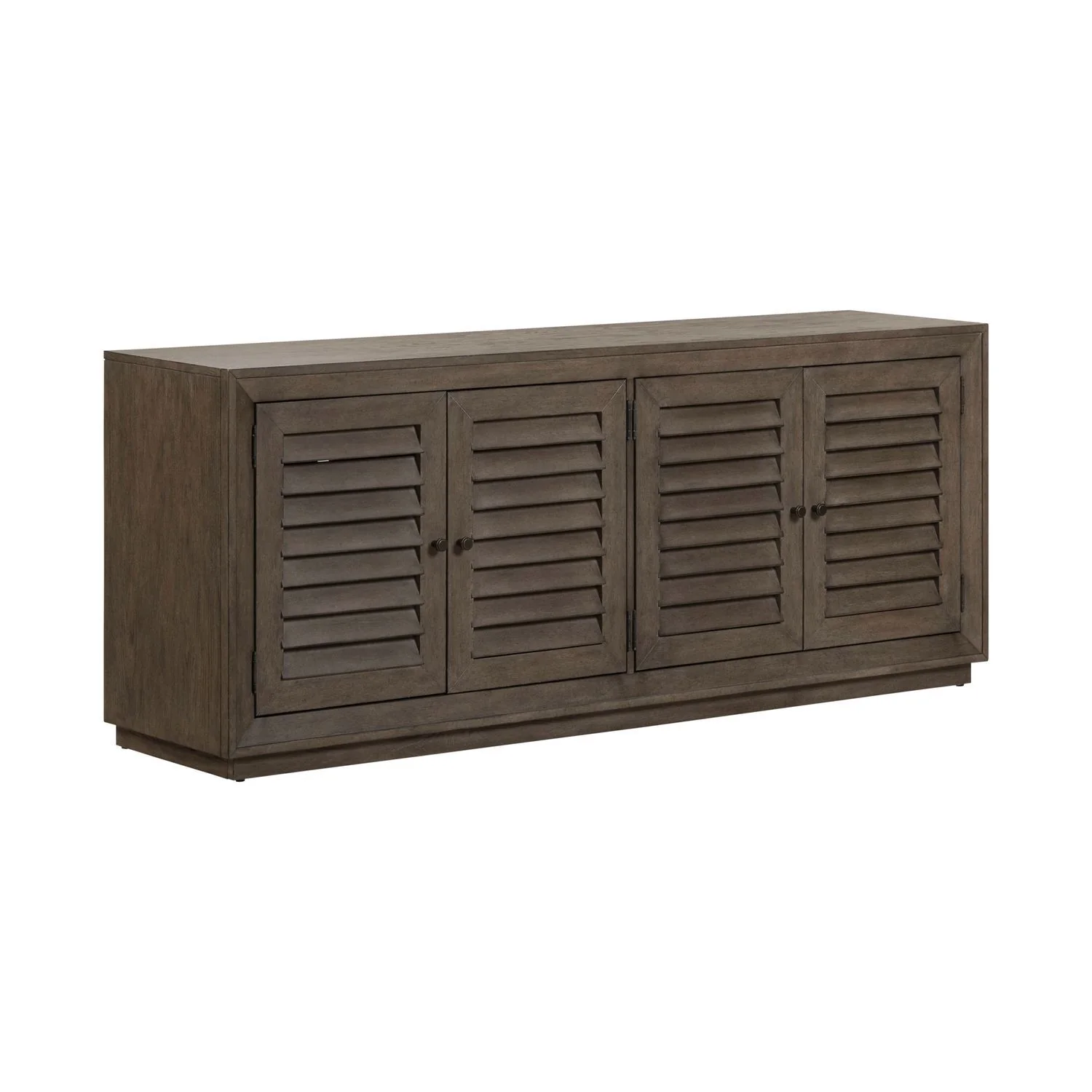 Aspen Sky - 78" TV Console - Weathered Saddle Brown - Image 2