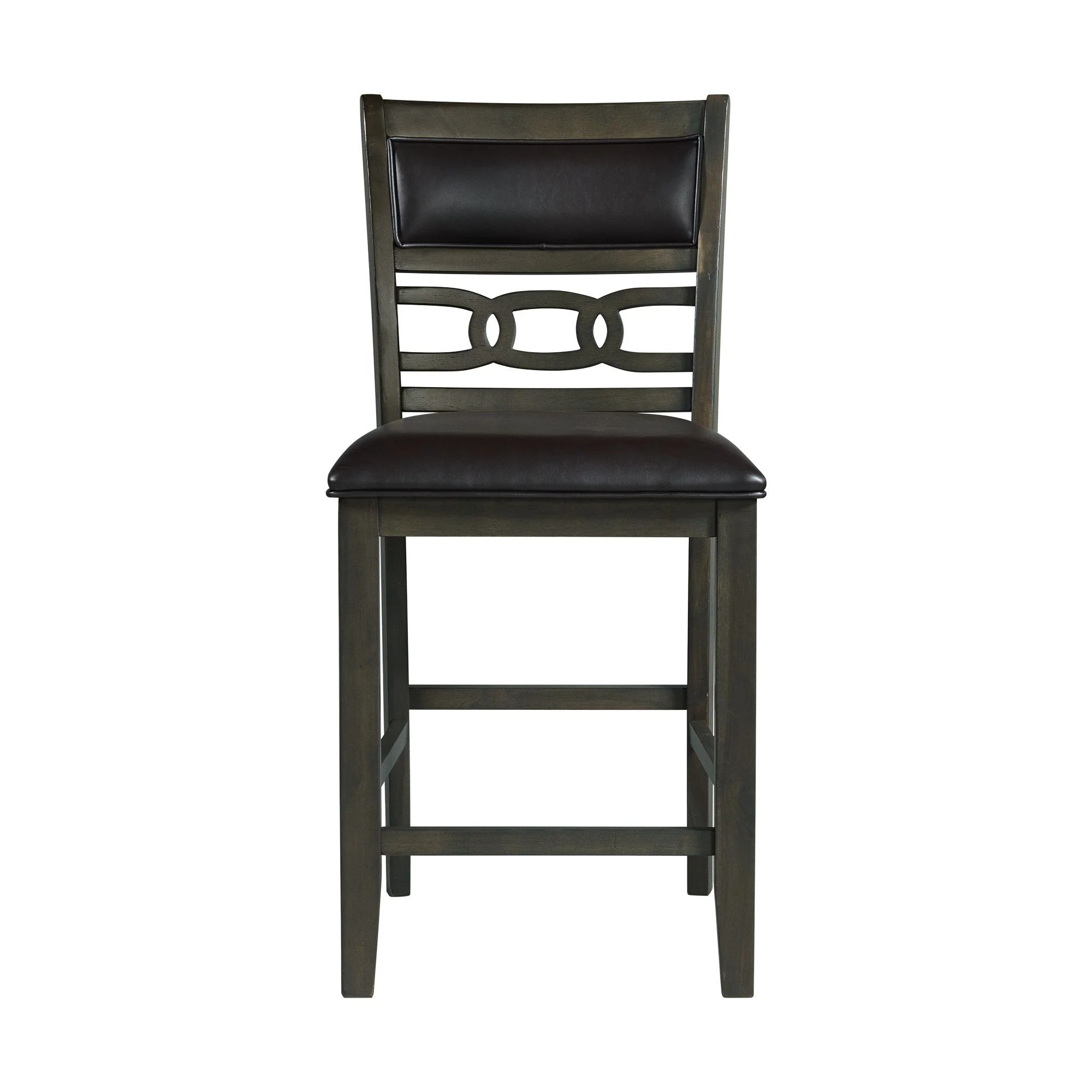 Amherst - Counter Side Chair With PU Cushion (Set of 2) - Gray Finish - Image 2