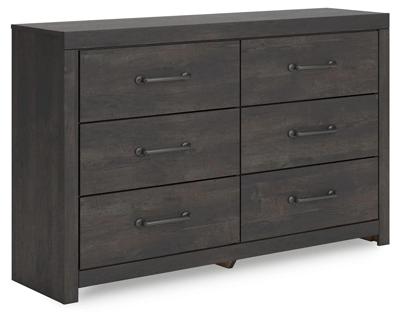 Hollivern - Six Drawer Dresser - Dark Gray - Image 1