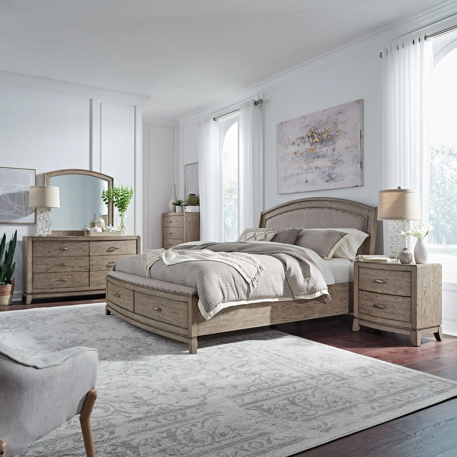 Avalon - Upholstered Bedroom Set - Image 3