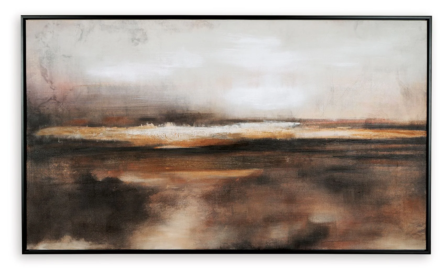 Drewland - Wall Art - Black / Brown / Orange - Image 2