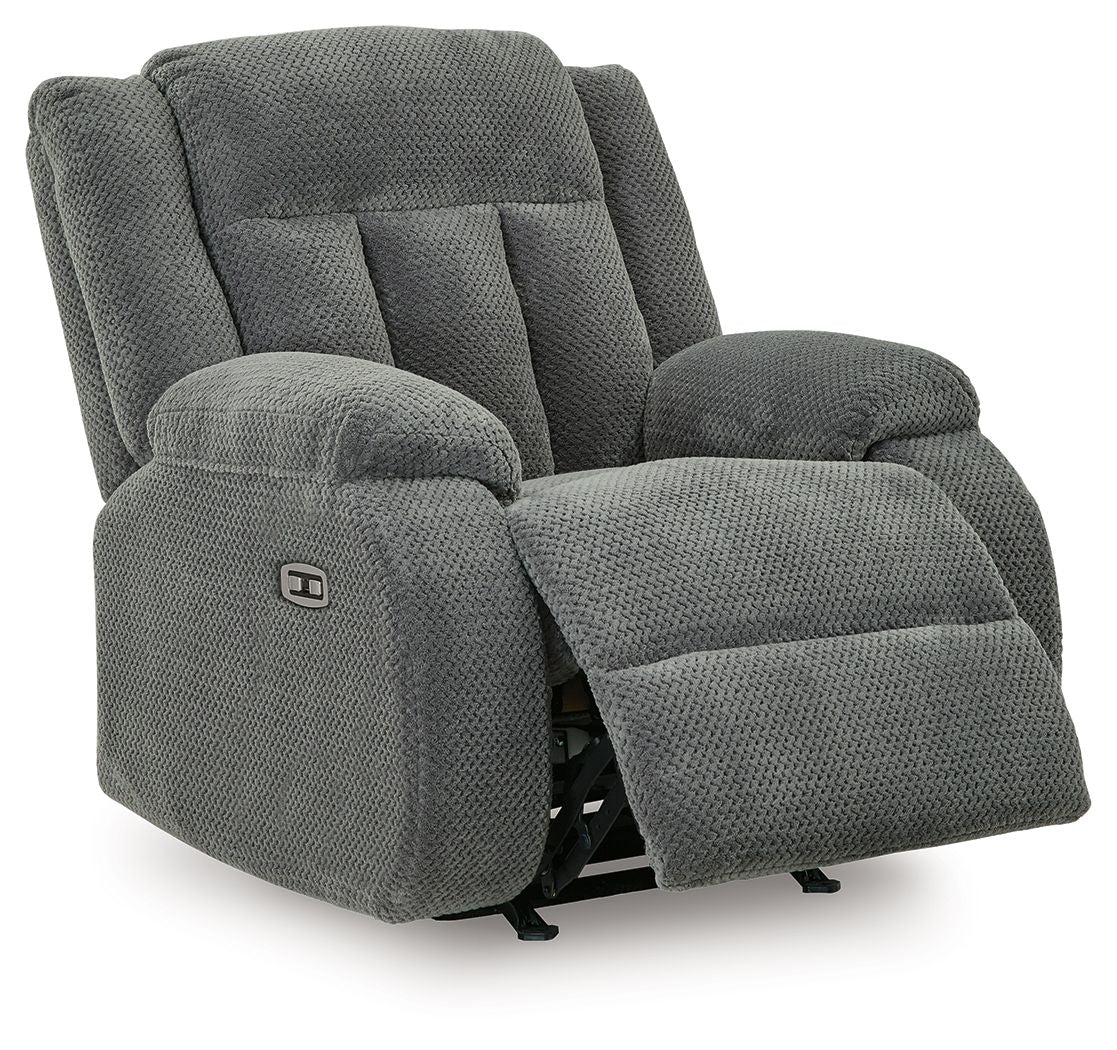 Observation - Power Rocker Recliner - Steel - Image 2